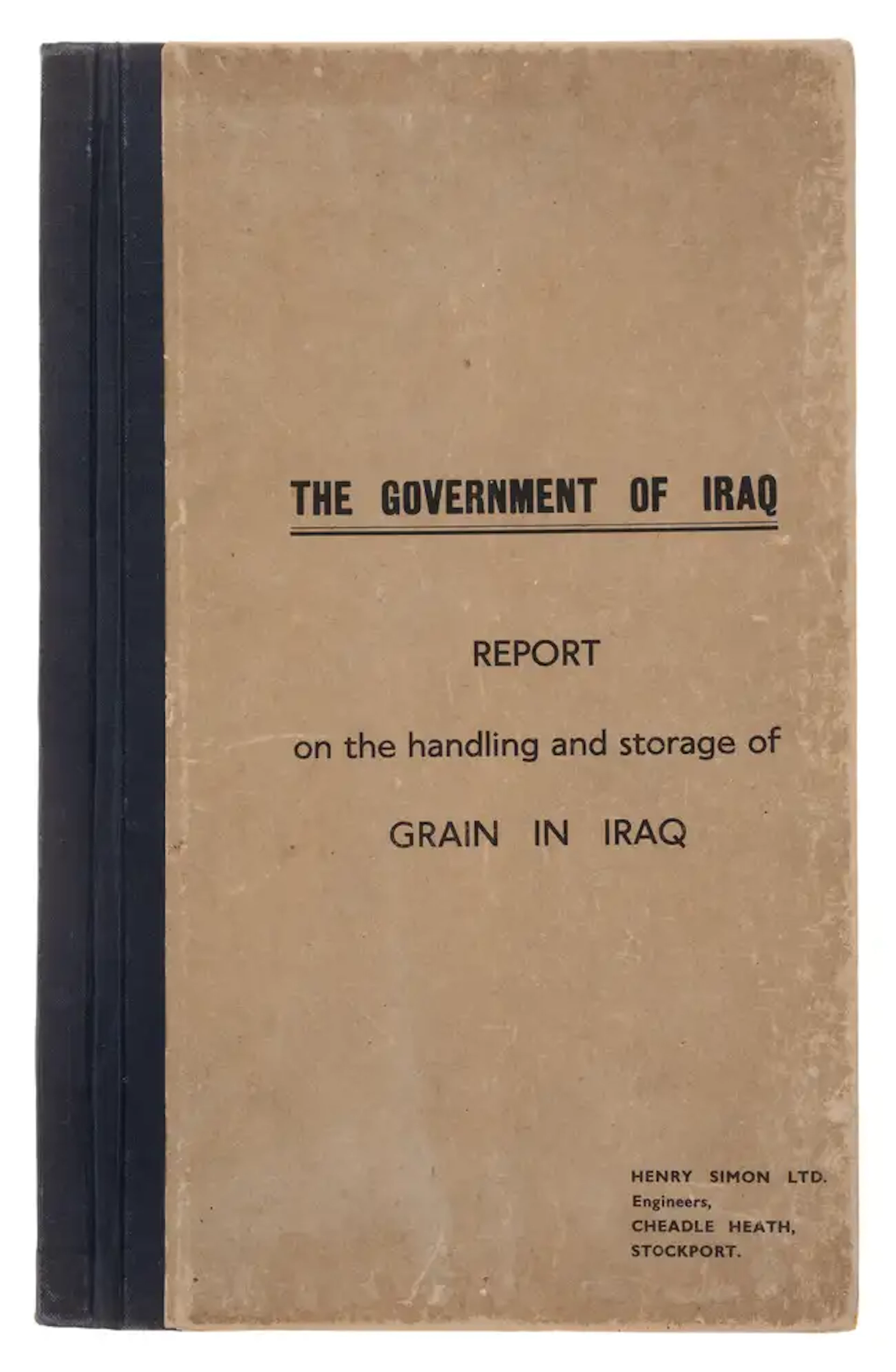 Middle East.- Rhodes (W.) Report to the Government of Iraq ... on