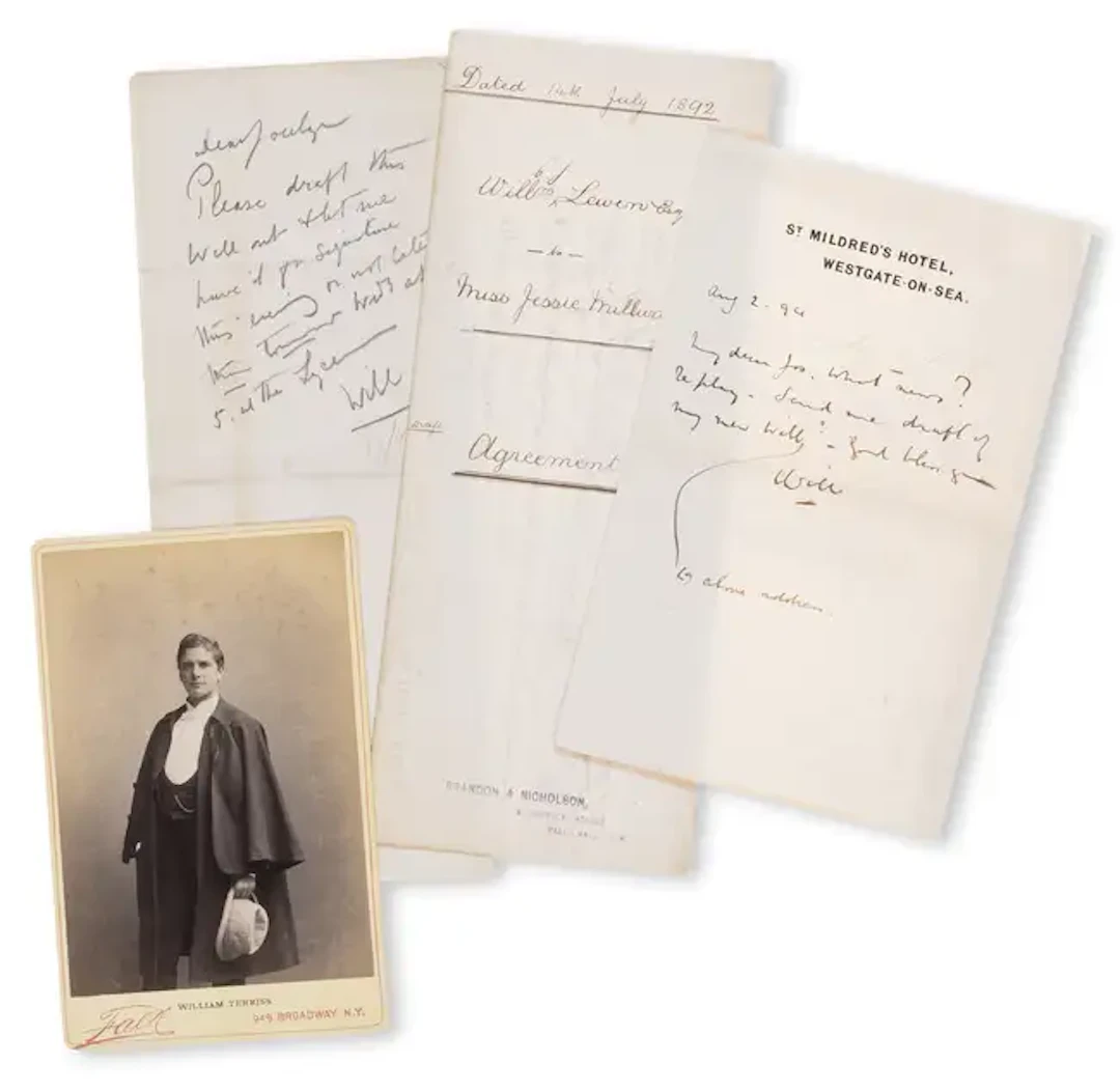 Theatre.- Terriss (William) Archive of letters, telegrams and documents