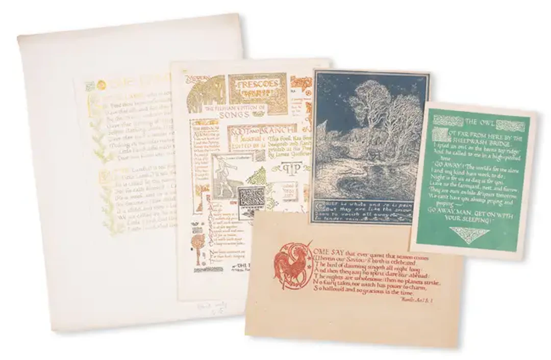 Pear Tree Press.- Guthrie (James) & Gordon Bottomley. Frescoes from