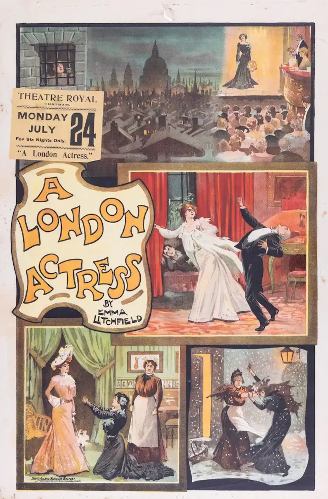 Theatre.- Litchfield (Emma) A London Actress, two lithographed colour