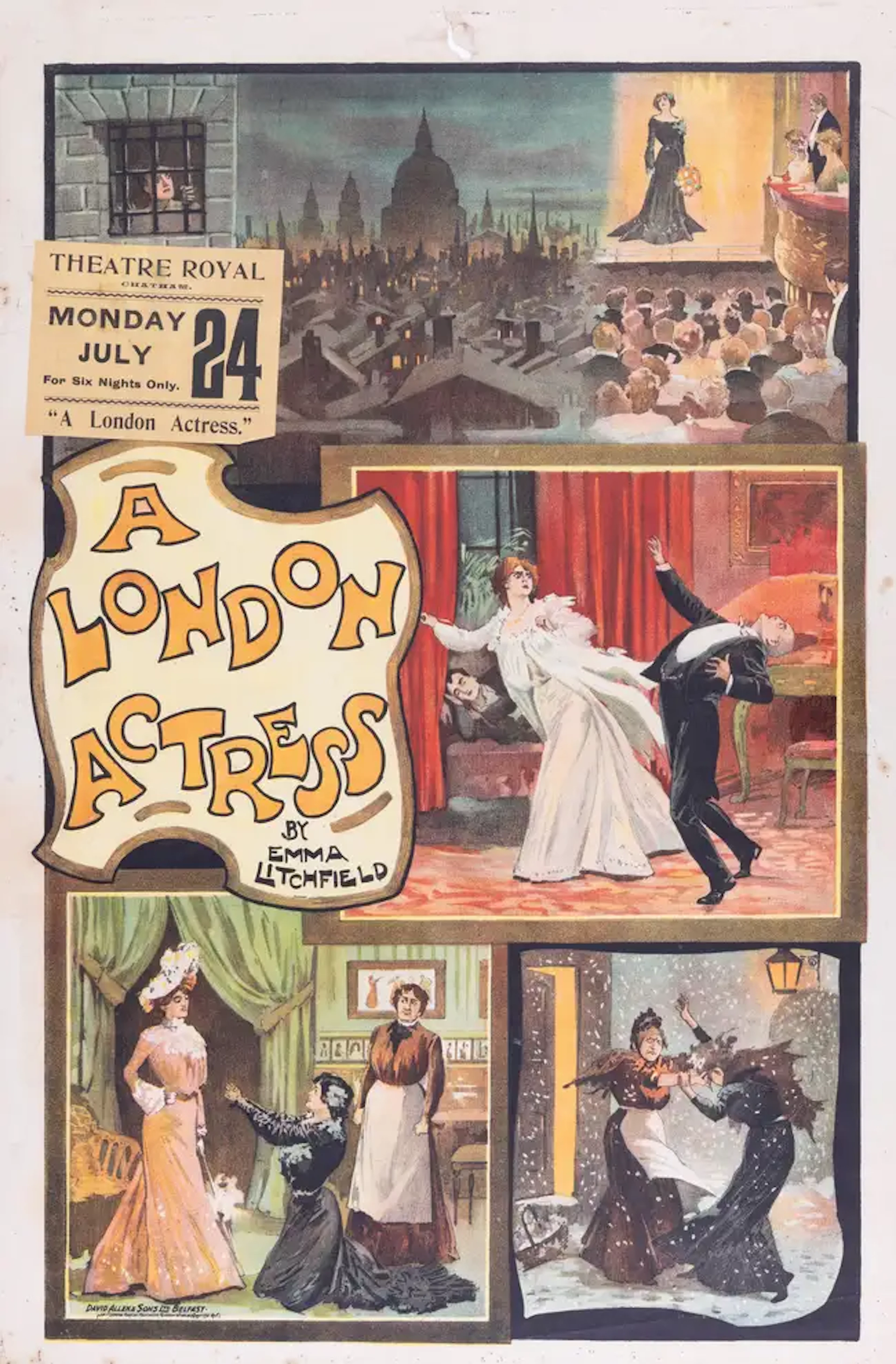 Theatre.- Litchfield (Emma) A London Actress, two lithographed colour