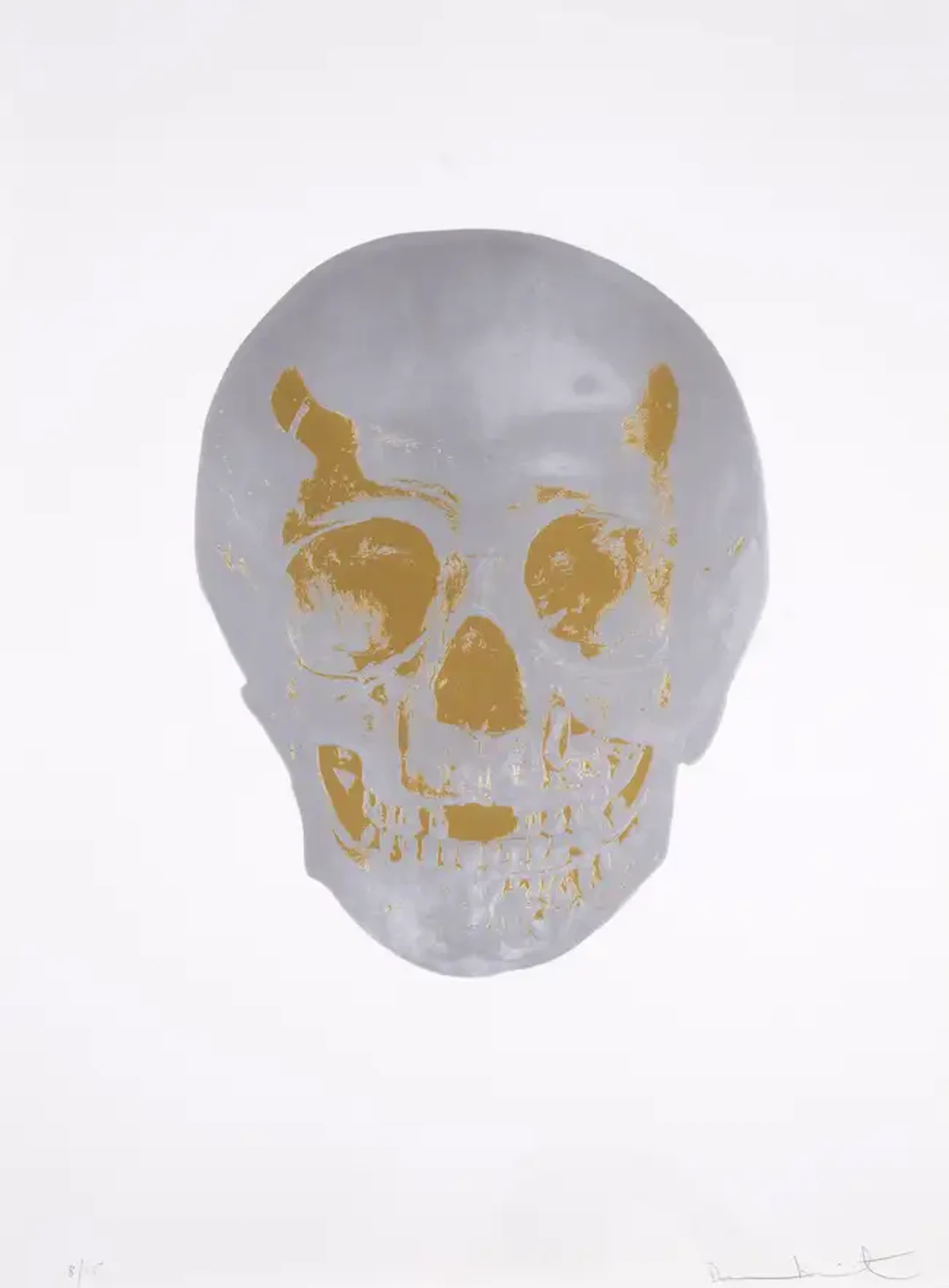 Damien Hirst (b.1965) The Dead (Silver Gloss/Oriental Gold Skull)