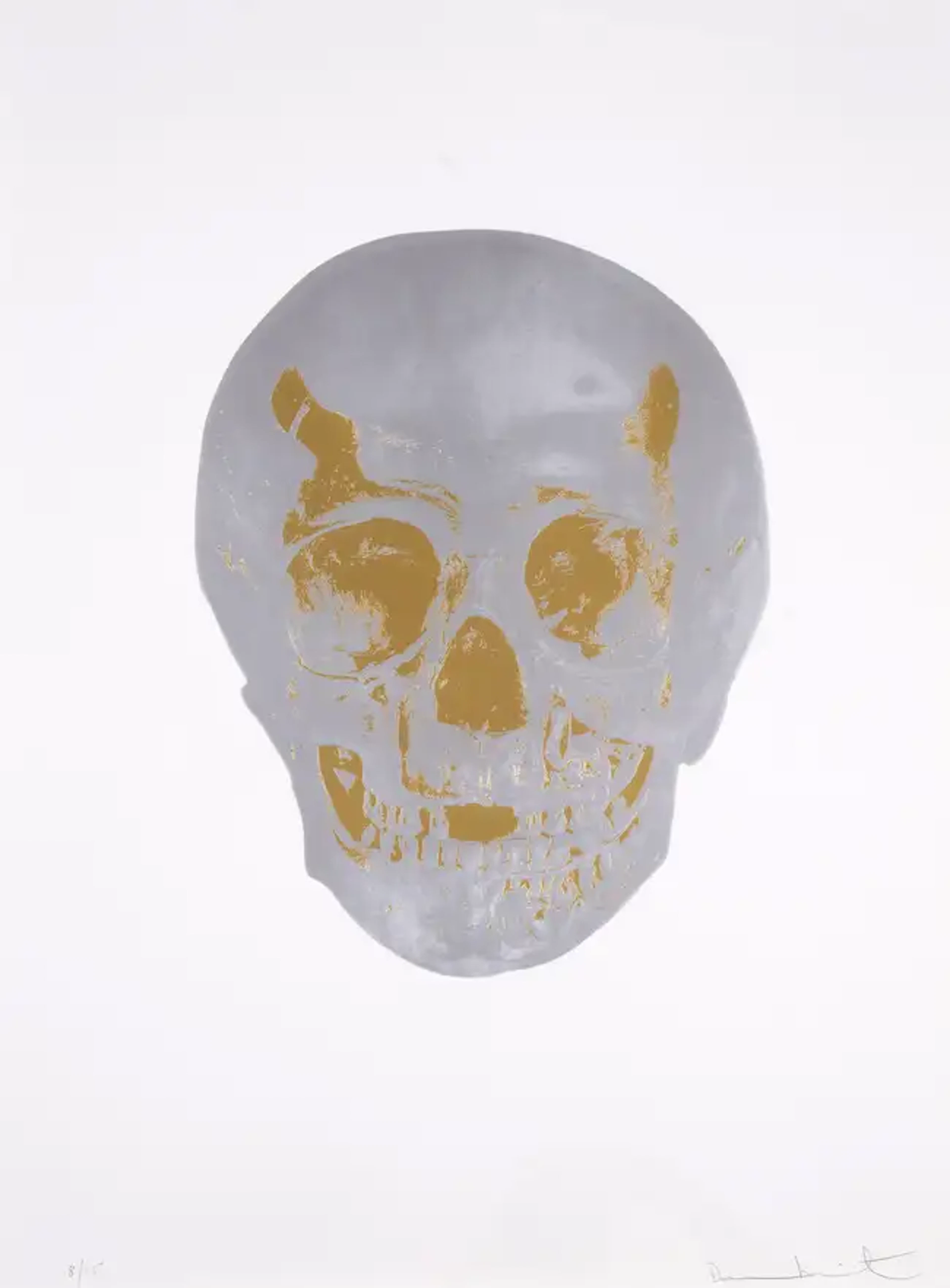Damien Hirst (b.1965) The Dead (Silver Gloss/Oriental Gold Skull)