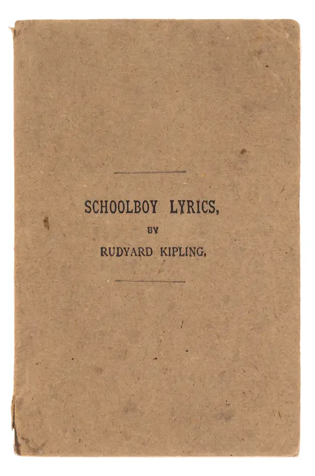Kipling (Rudyard) Schoolboy Lyrics, first edition [one of approximately