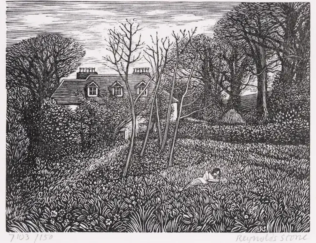 Stone (Reynolds) The Old Rectory: a Suite of Wood Engravings..., one