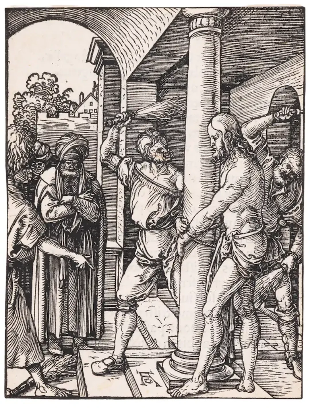 Albrecht Dürer (1471-1528) The Flagellation, from "The Small Passion"
