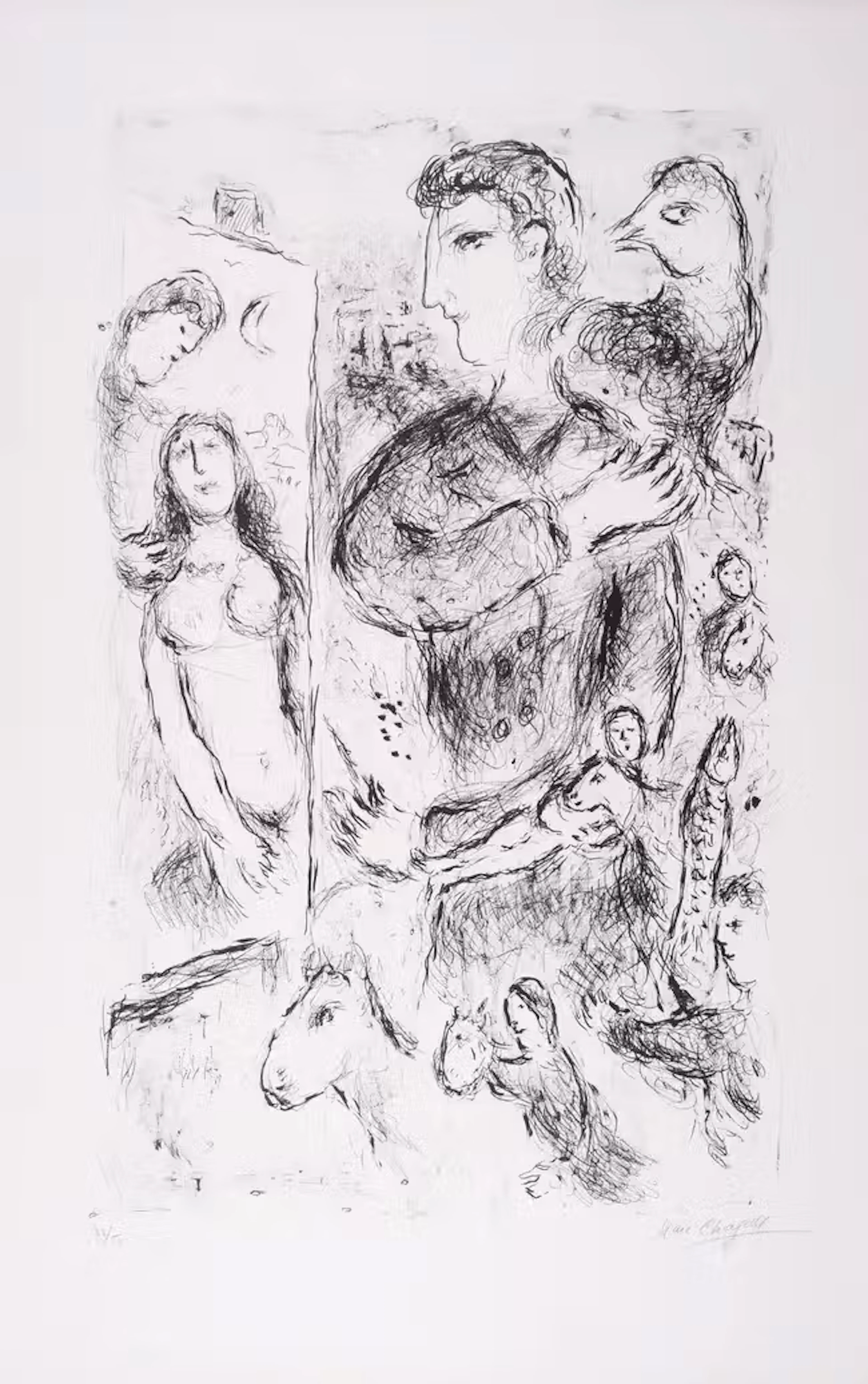 Marc Chagall (1887-1985) Création (Mourlot 971)