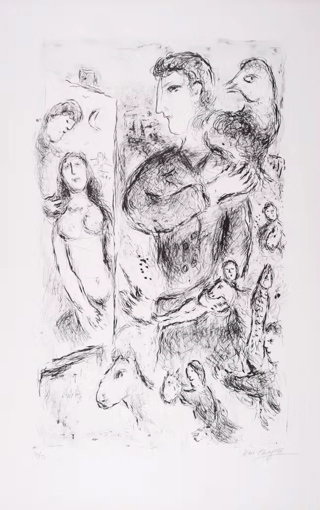 Marc Chagall (1887-1985) Création (Mourlot 971)