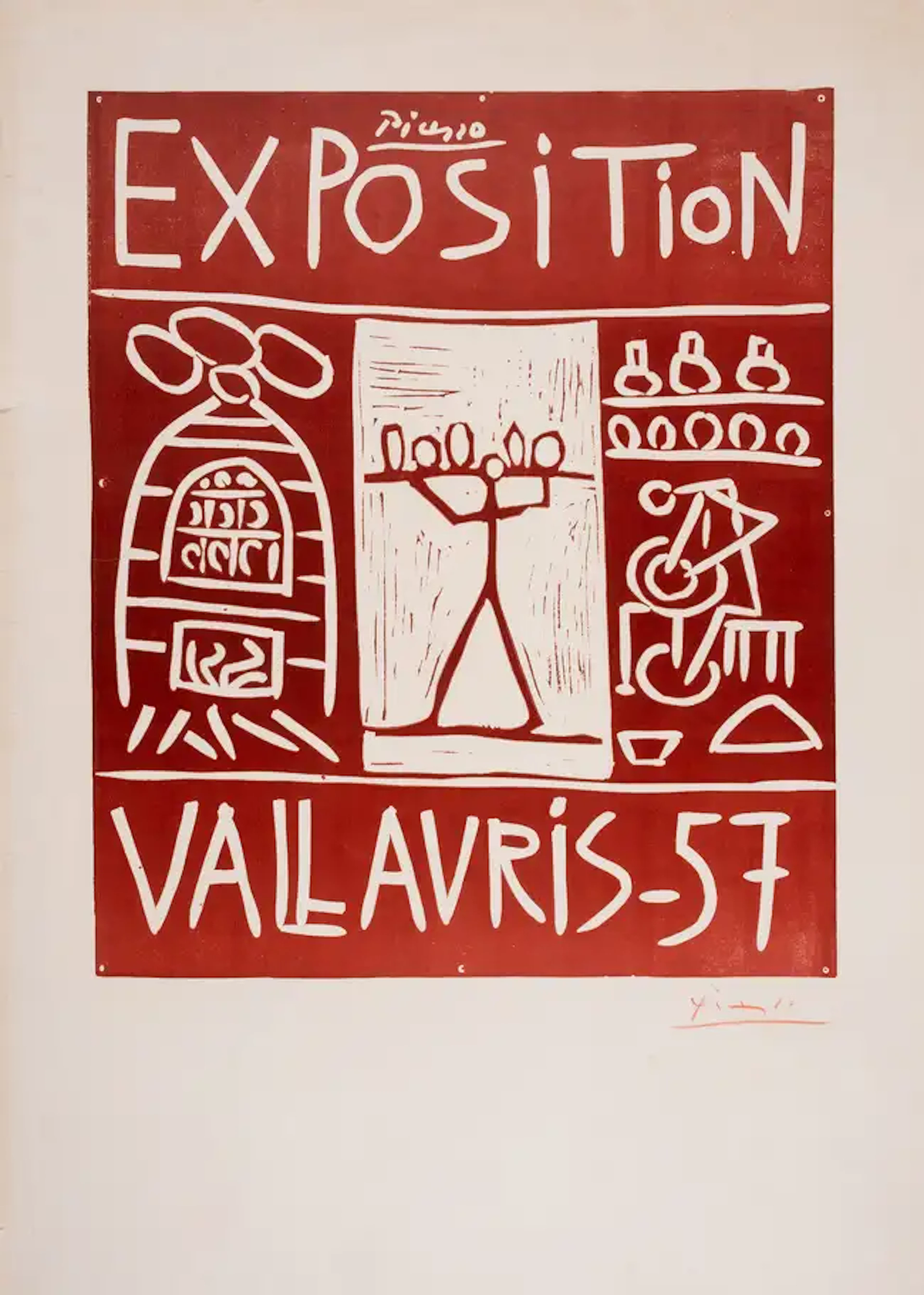 Pablo Picasso (1881-1973) Vallauris Exposition, 1957 (Bloch 1277;
