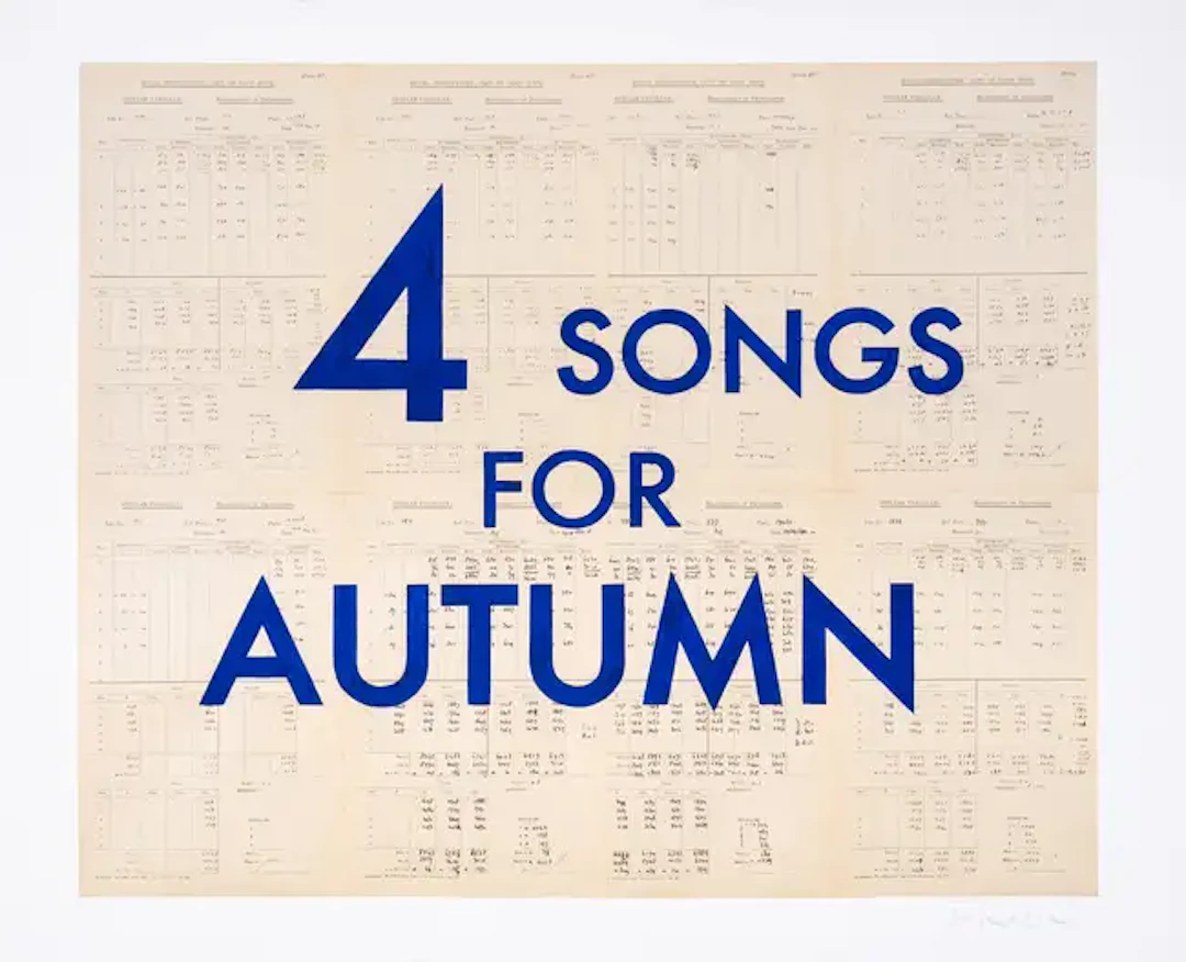 William Kentridge (b.1955) 4 Songs for Autumn