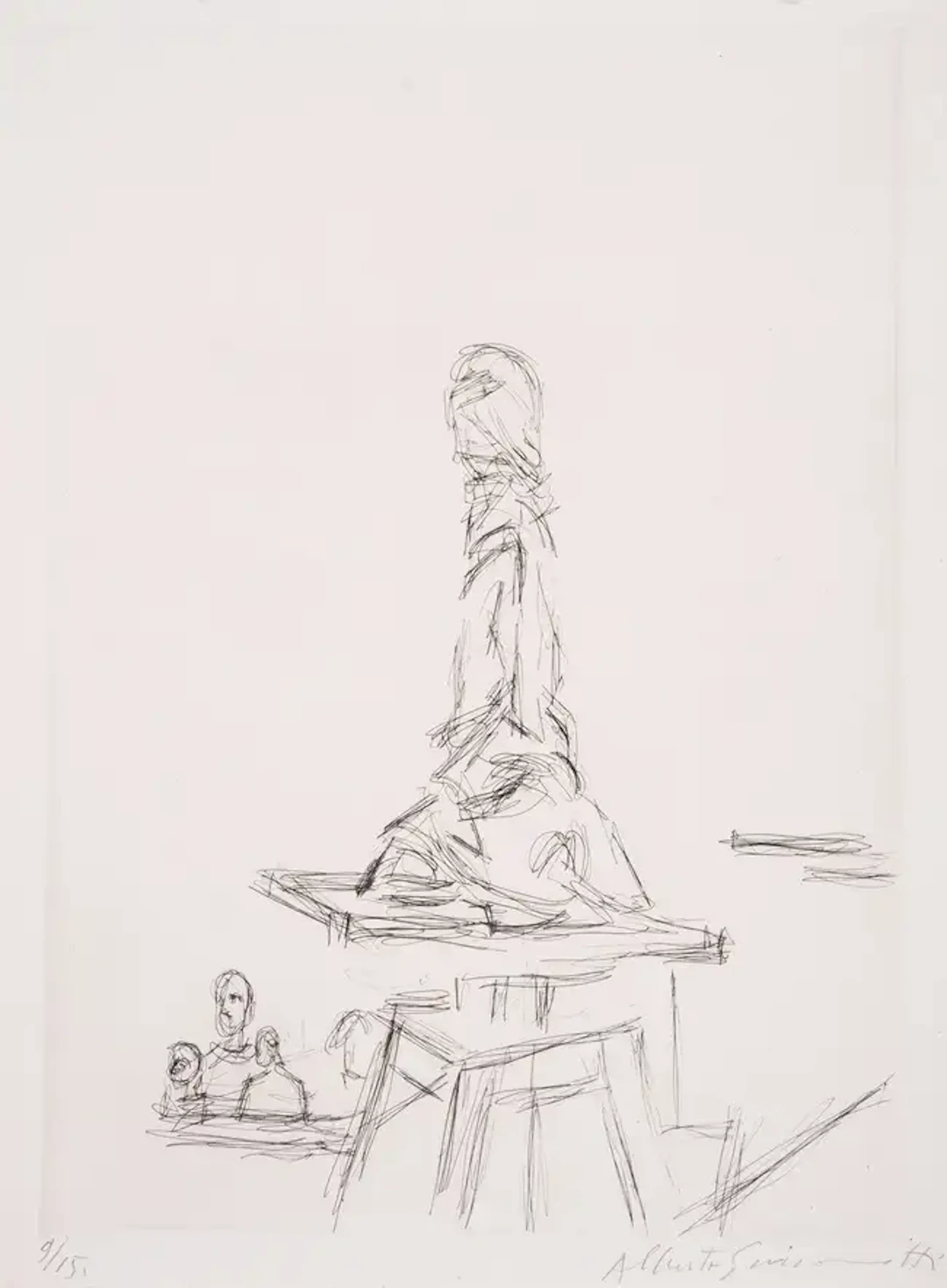 Alberto Giacometti (1901-1966) Atelier à la Sellette (Lust 71)