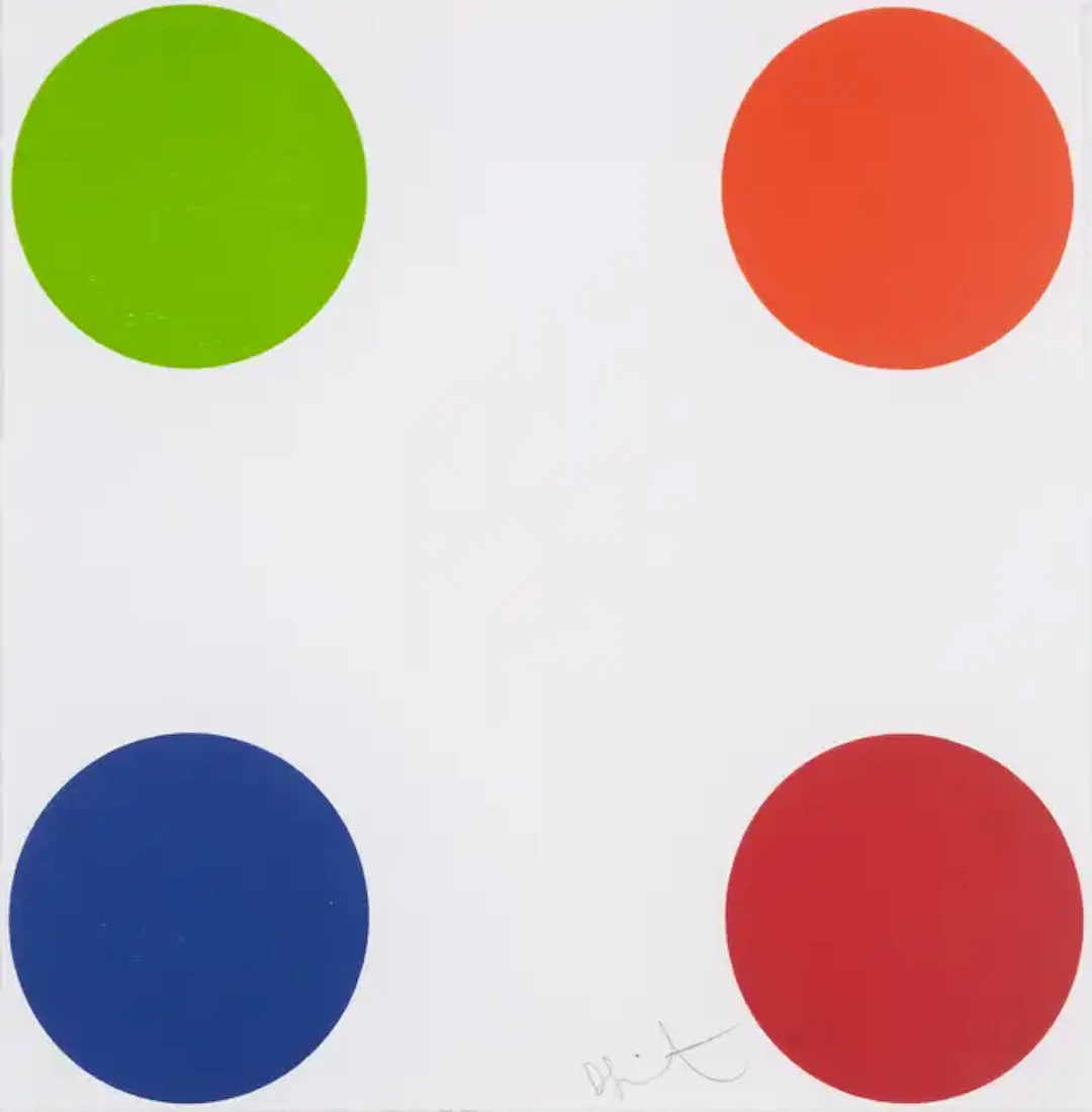Damien Hirst (b.1965) Jojoba Bean Oil, from 40 Woodcut Spots