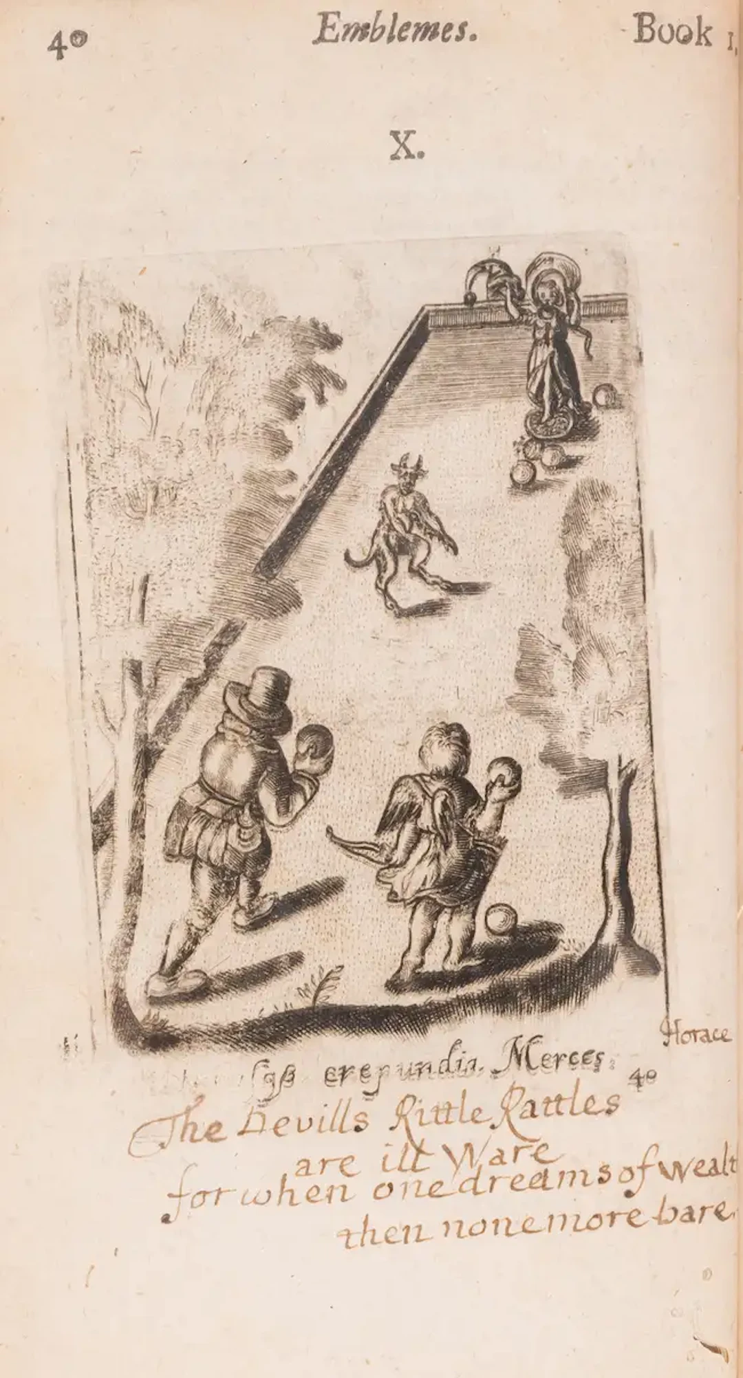 [Quarles (Francis)] Emblemes, for J. Williams and F. Eglsfeild, 1676