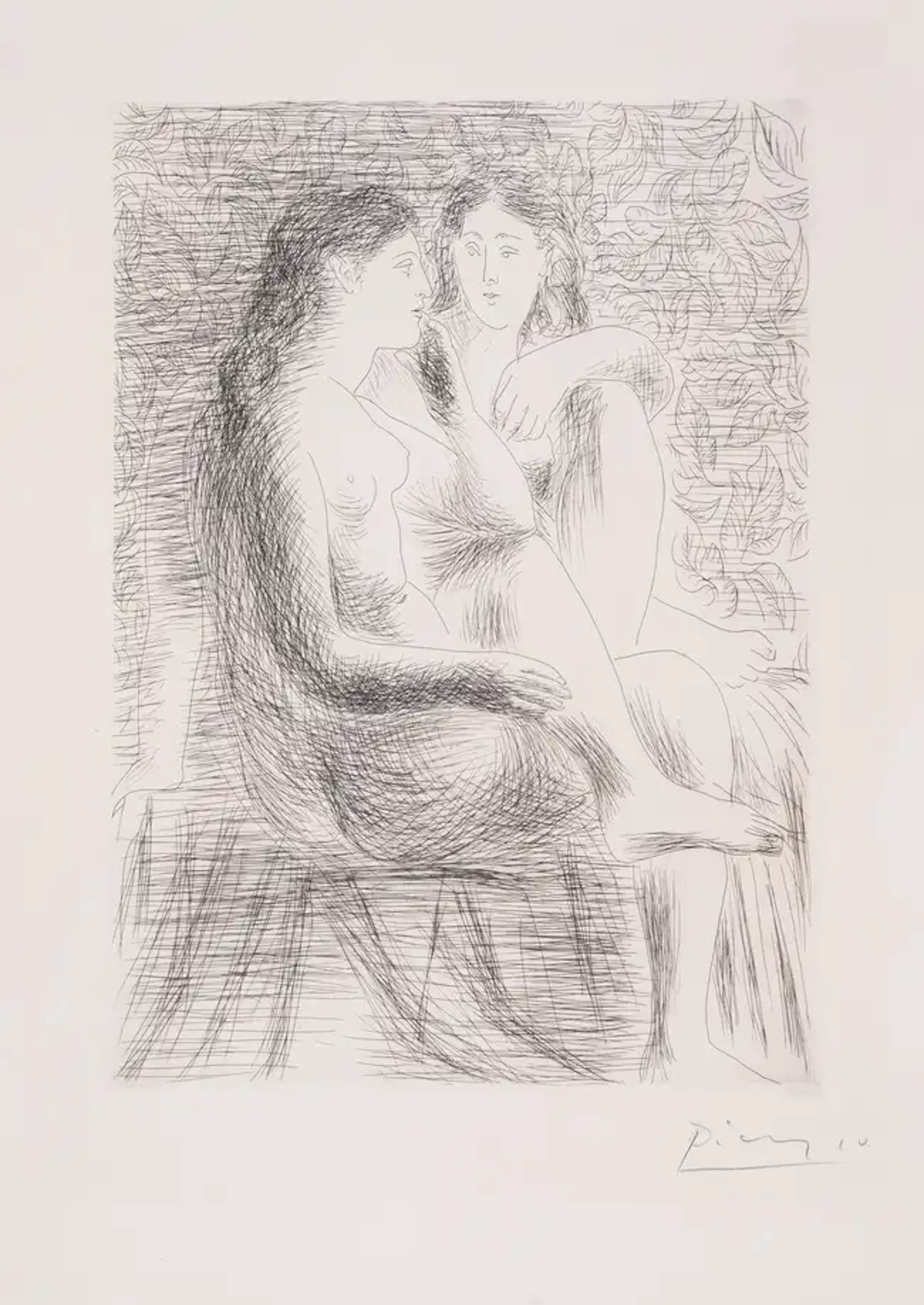 Pablo Picasso (1881-1973) Deux Nus Assis (Bloch 133; Baer 200)