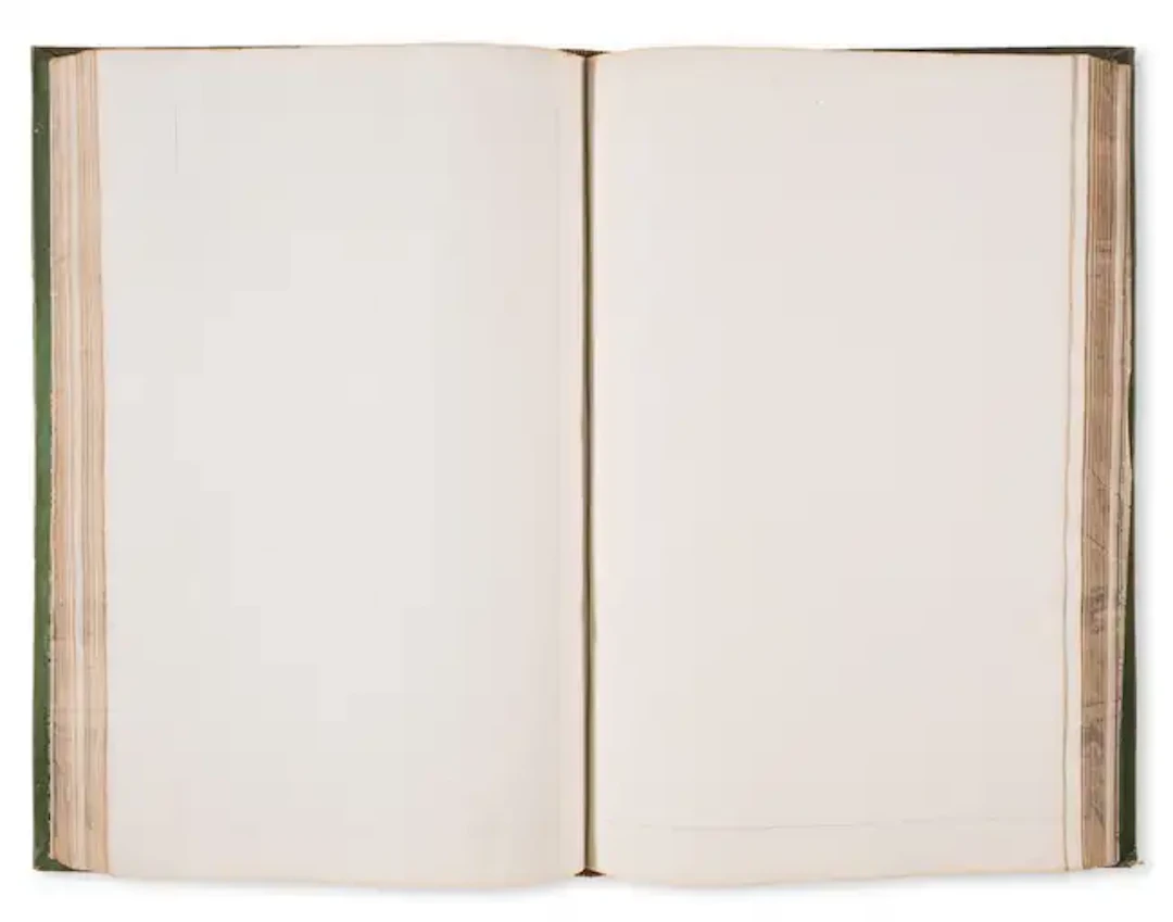 Blank Paper.- Album of c. 160 sheets of blank laid thick paper, found