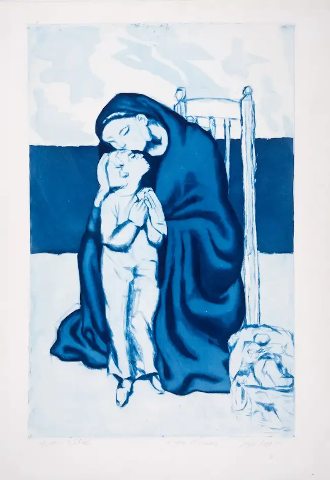 Pablo Picasso (1881-1973) after. Jacques Villon Maternité (Ginestet
