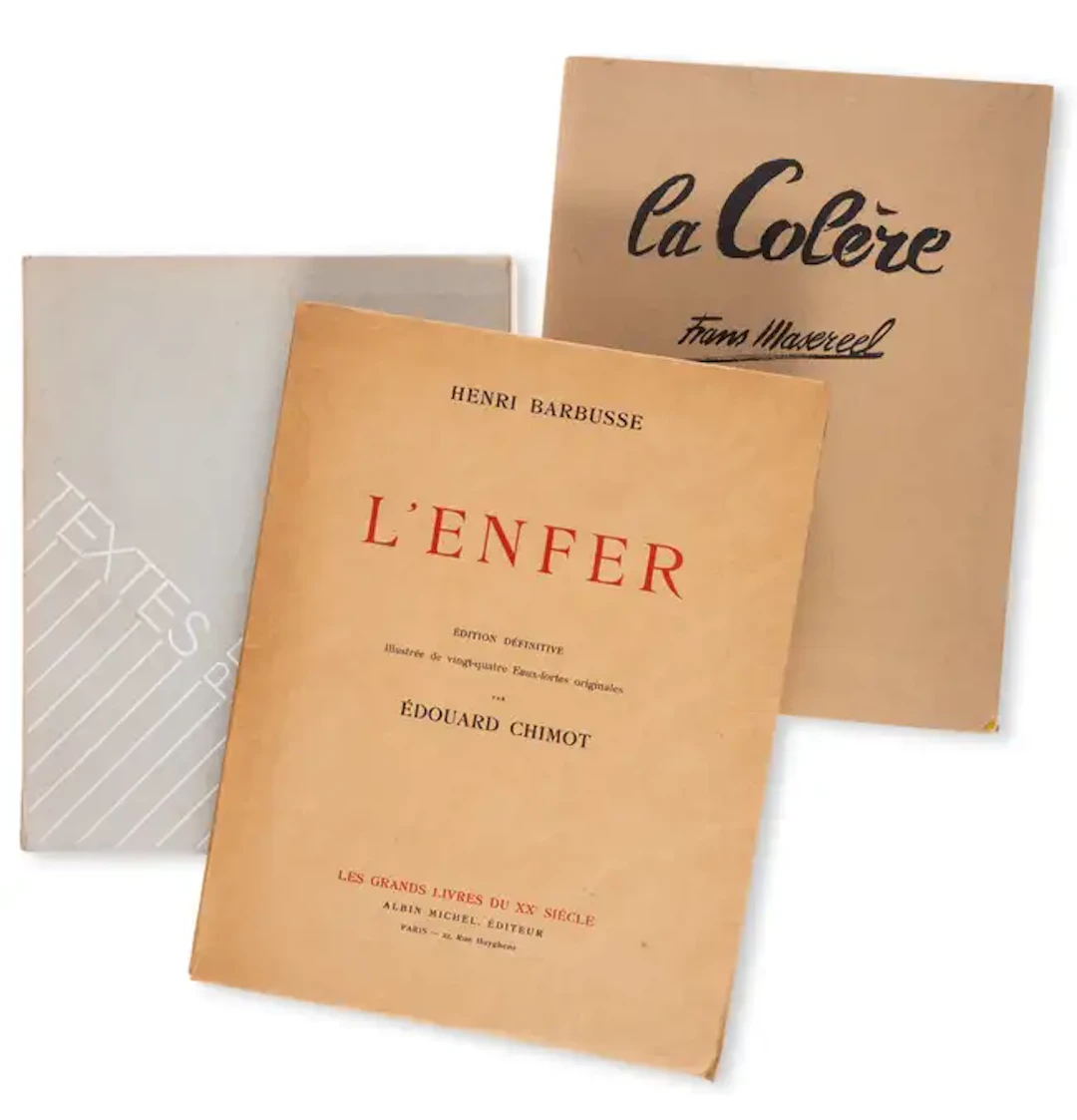 Barbusse (Henri) L'Enfer, one of 432 copies, Paris, 1921; and 2 others