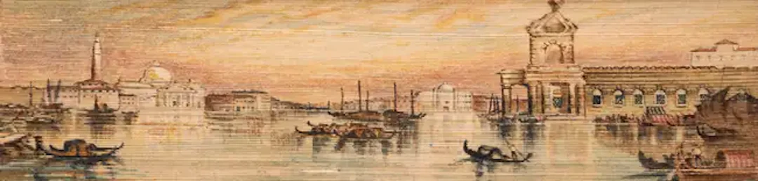 Fore-edge painting.- Milton (John) Il Como favola Boschereccia, translated