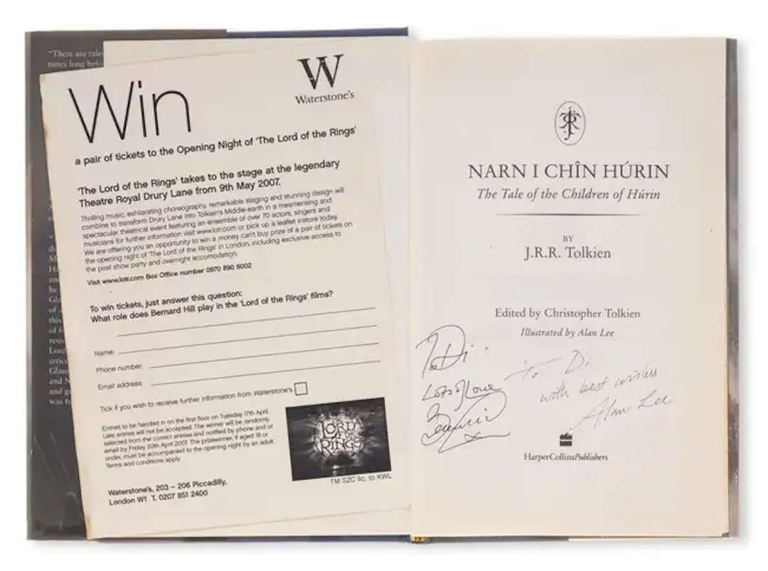 Tolkien (J.R.R.) The Children of Húrin, first edition, bookplate signed