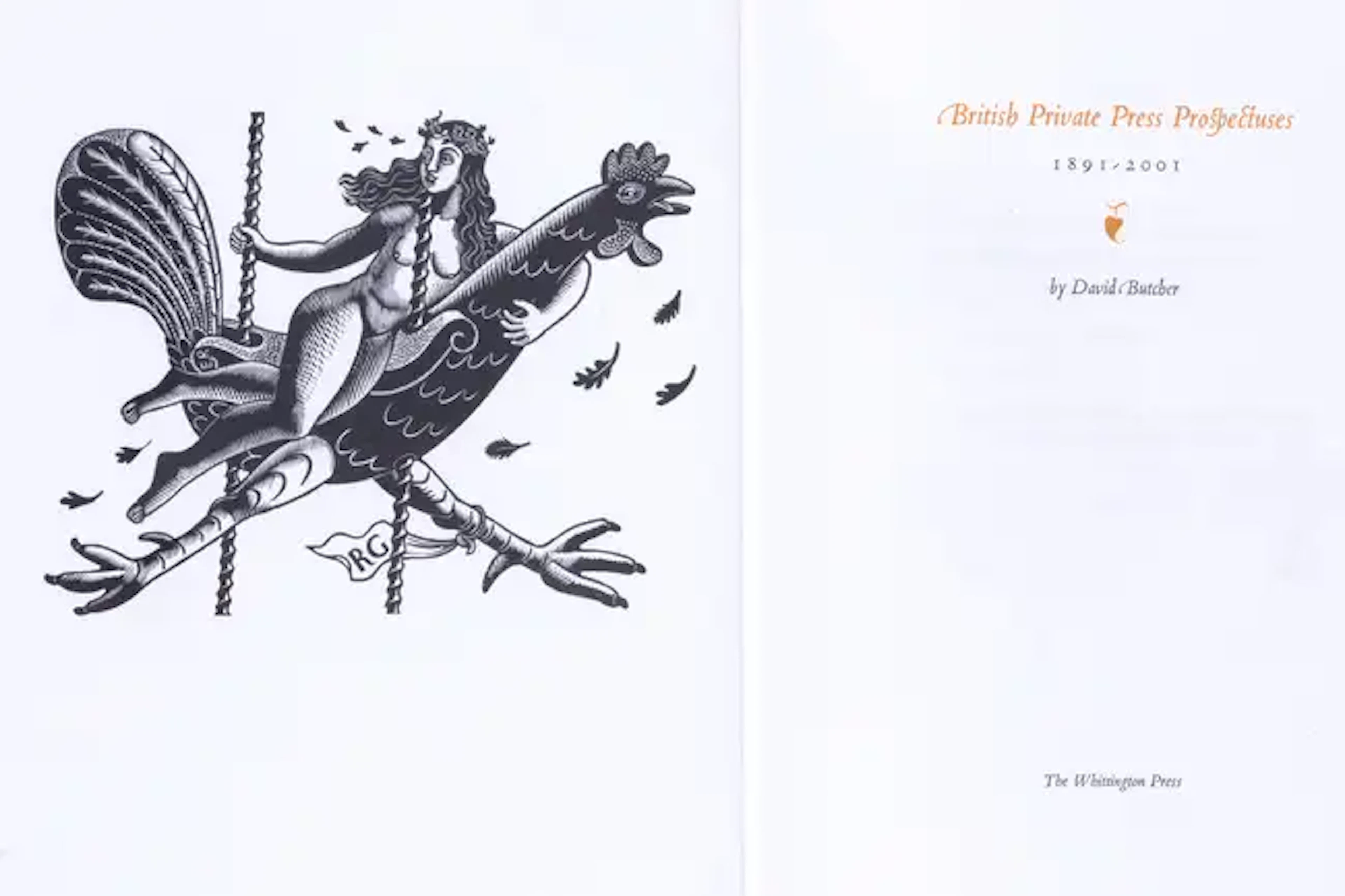 Whittington Press.- Butcher (David) British Private Press Prospectuses: