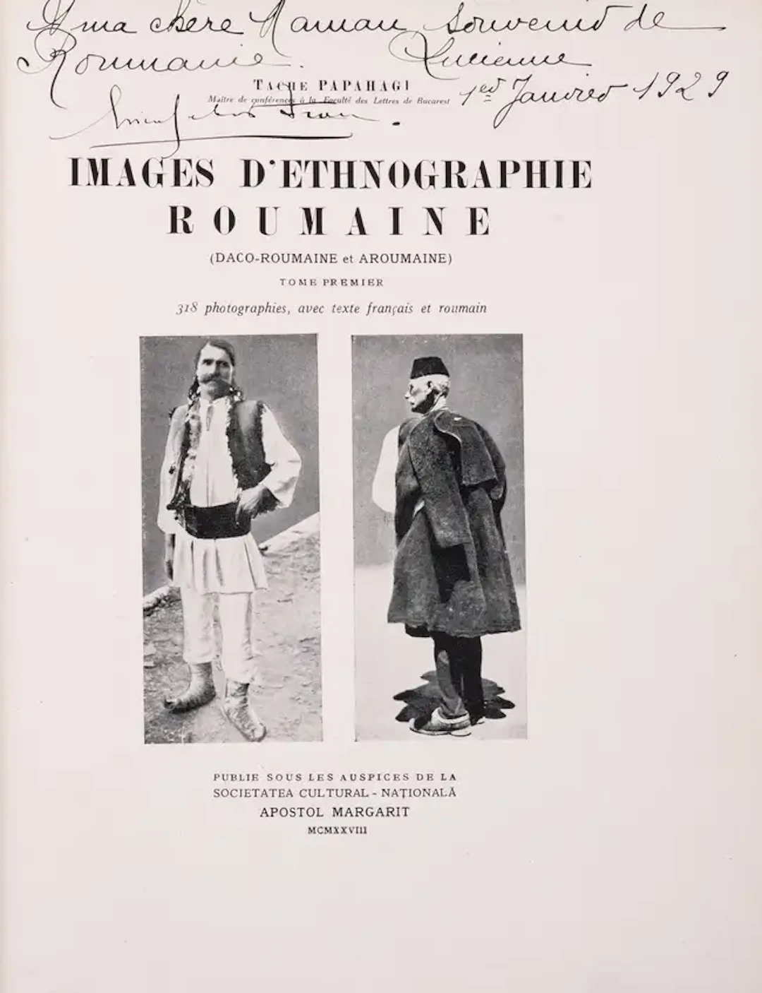Central Europe.- Papahagi (Tache) Images D'Ethnographie Roumaine