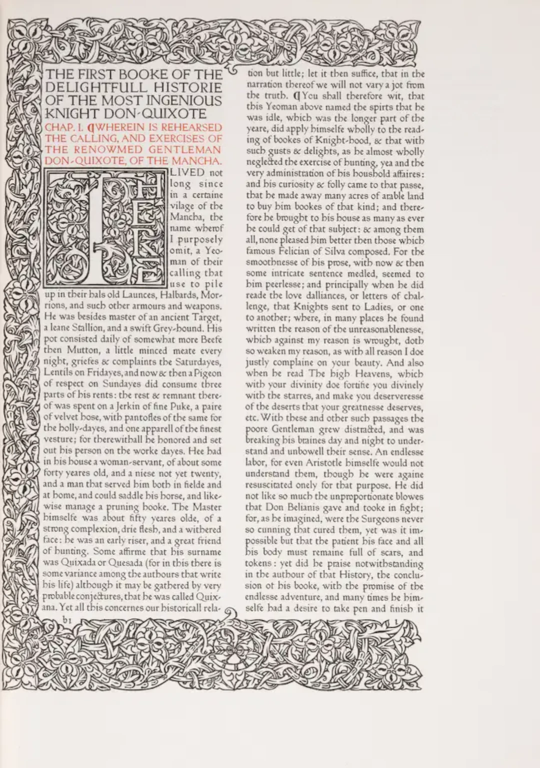Ashendene Press.- Cervantes Saavedra (Miguel de) The First [-Second]