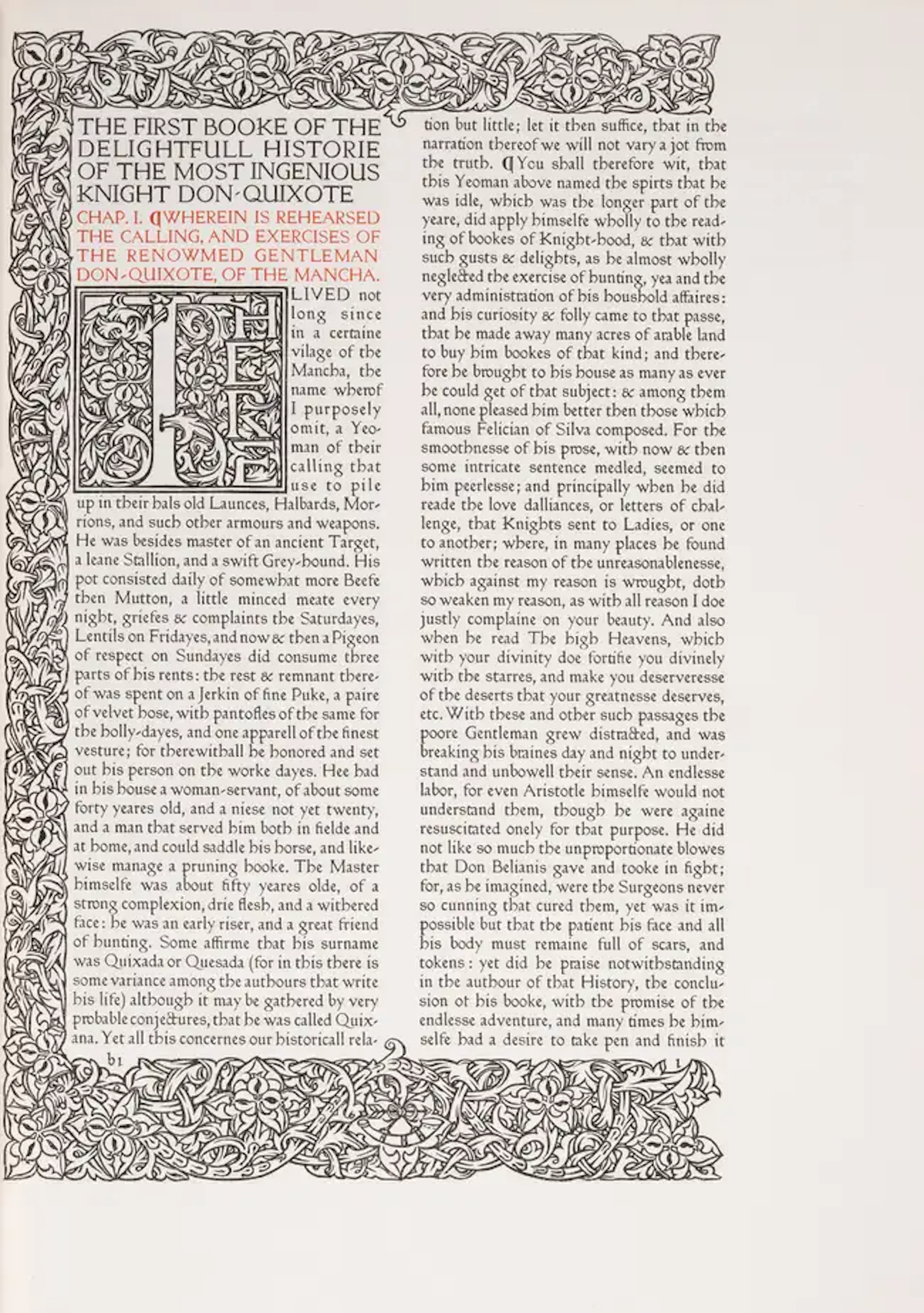 Ashendene Press.- Cervantes Saavedra (Miguel de) The First [-Second]