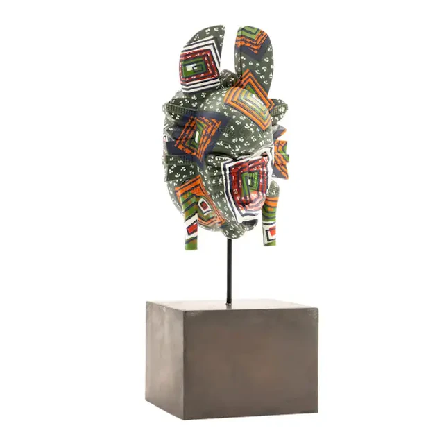 Yinka Shonibare (b.1962) Hybrid Mask II (K'peliye'e)