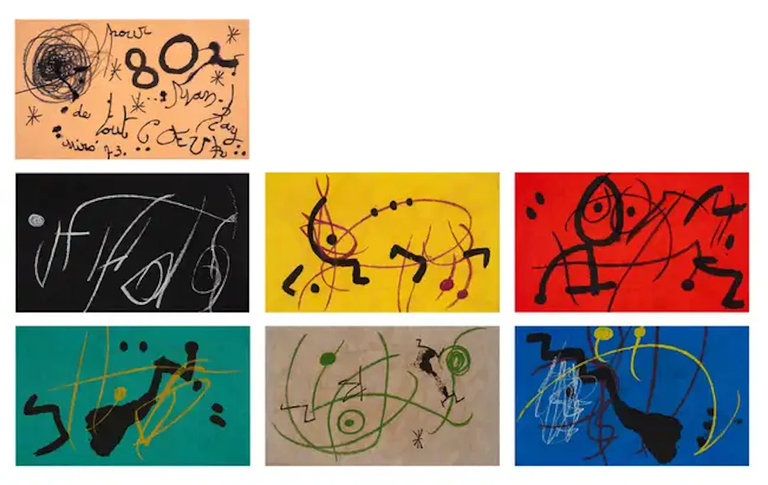 Joan Miró (1893-1983) Une Suite pour Man Ray, from La Logique Assassine