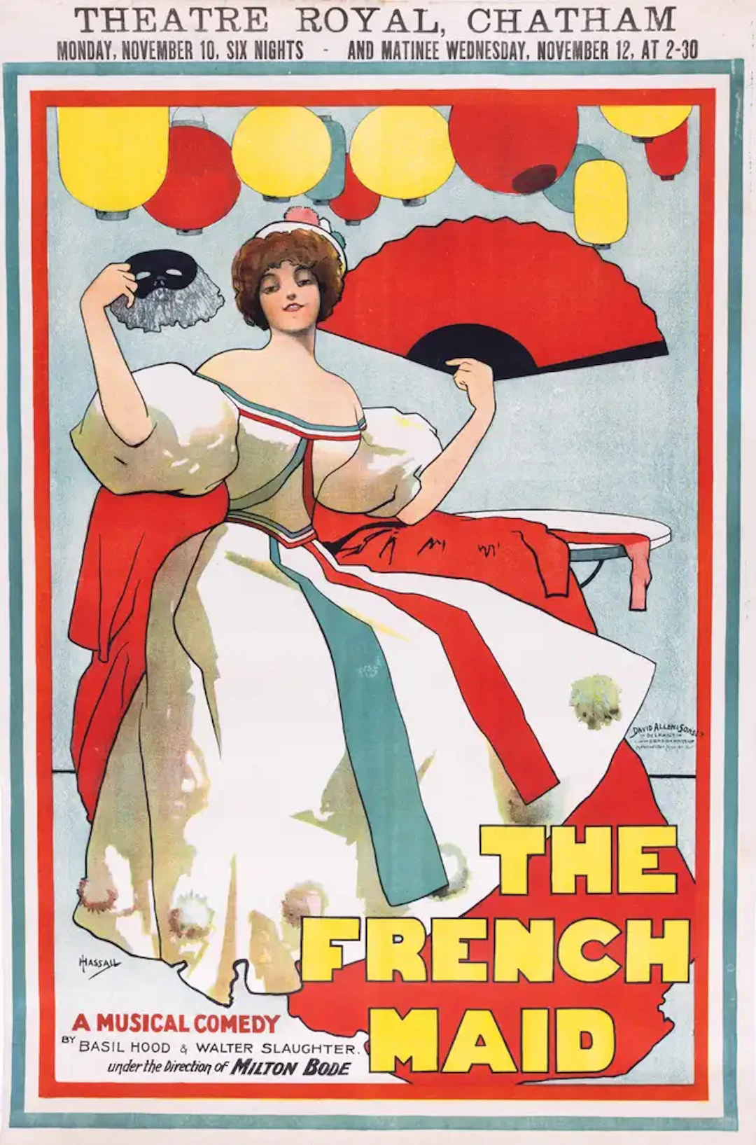 Theatre.- Hassall (John) The French Maid, a Musical Comedy, lithograph