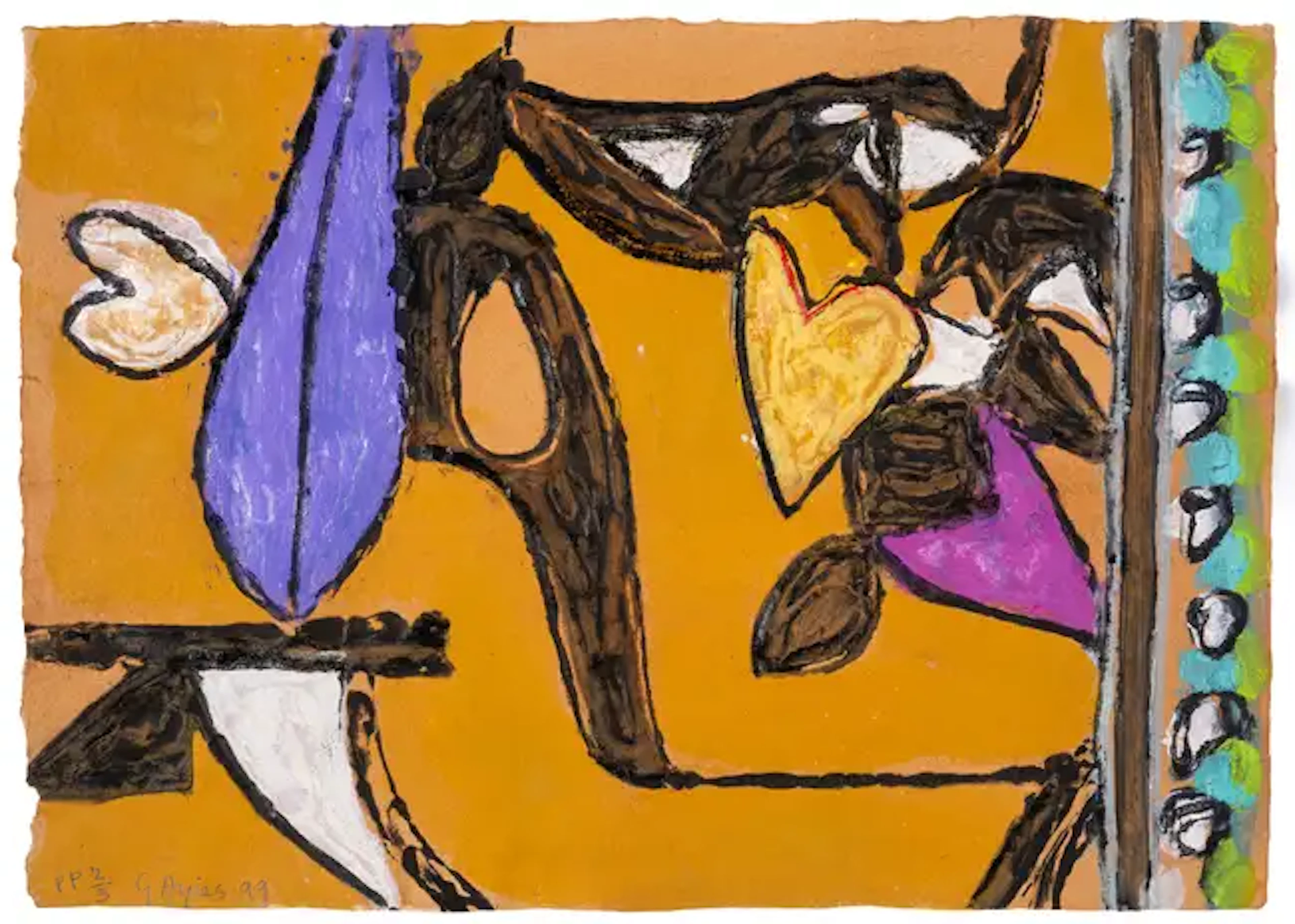 Gillian Ayres (1930-2018) Cinnabar (Cristea 9)