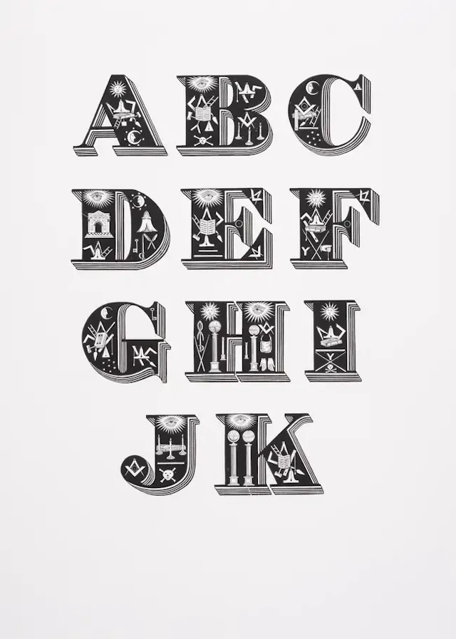 Typography.- Mosley (James) Ornamented Types. Twenty-Three Alphabets