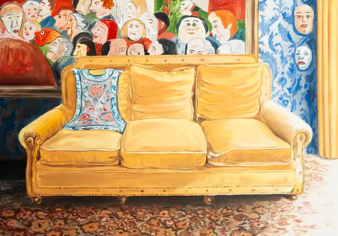Richard Bosman (b.1944) James Ensor - Interior (Couch)