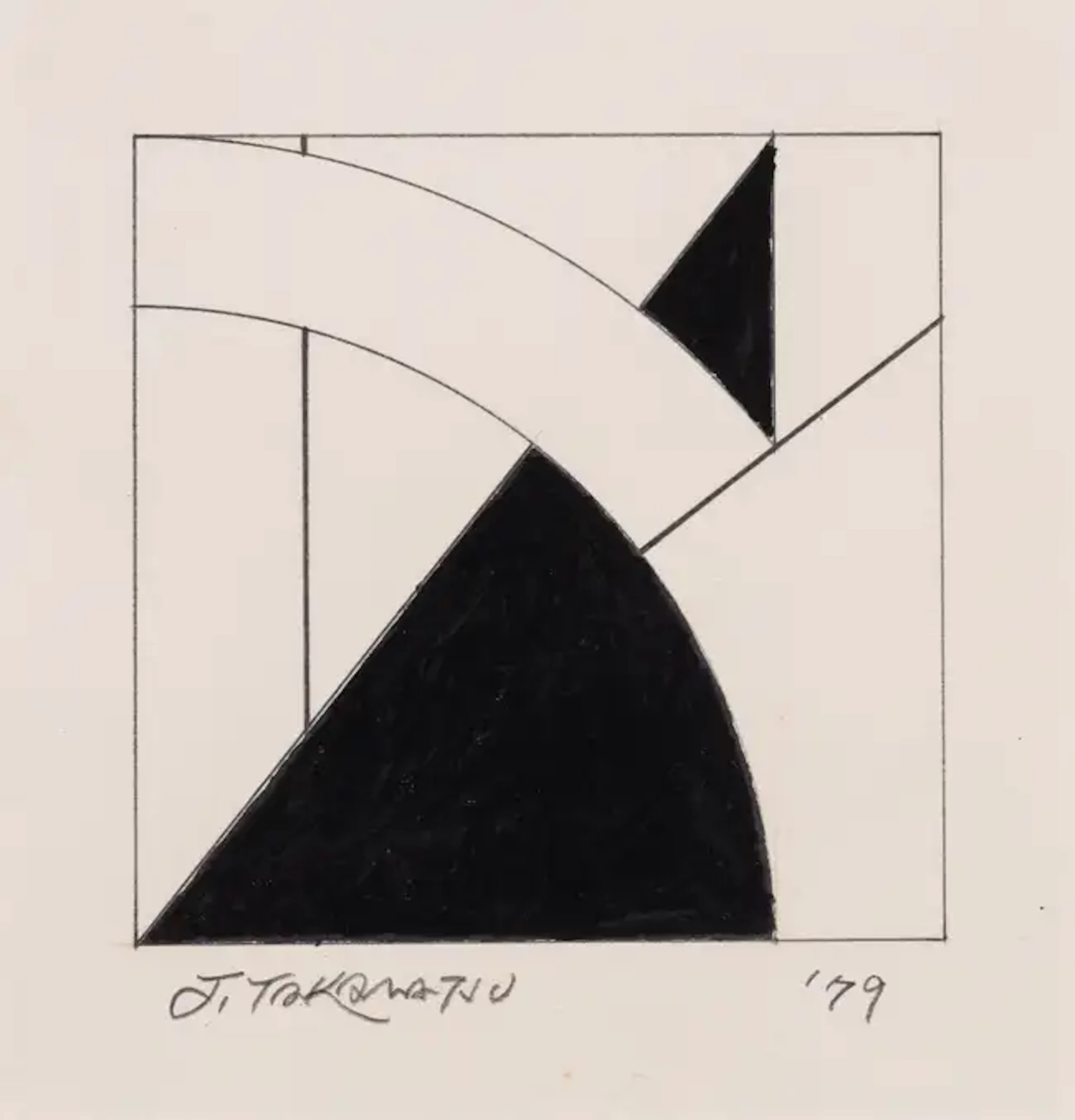 Jiro Takamatsu (1936-1998) Space in Two Dimensions