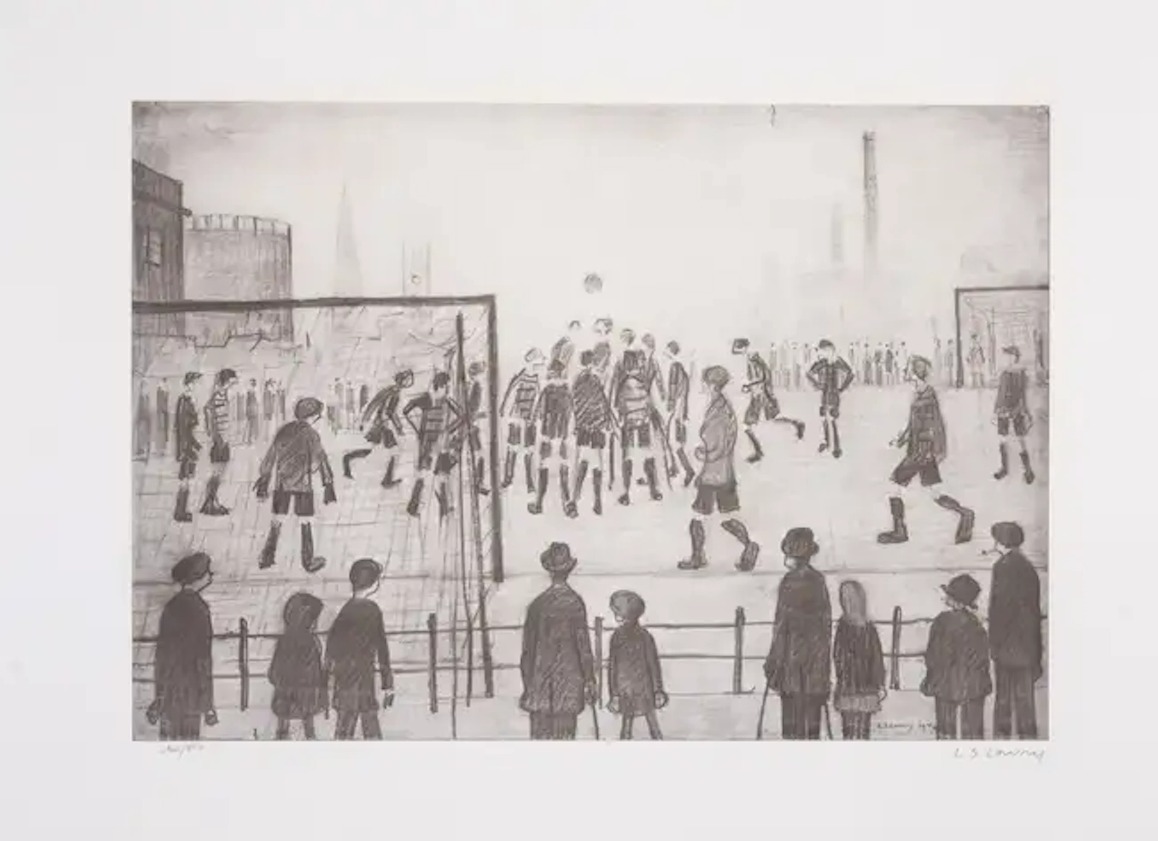 Laurence Stephen Lowry (1887-1976) The Football Match