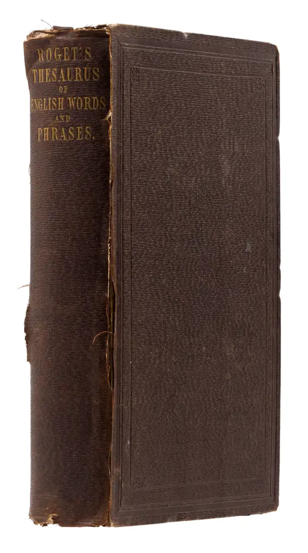 Roget (Peter Mark) Thesaurus of English Words and Phrases, first edition, 1852.