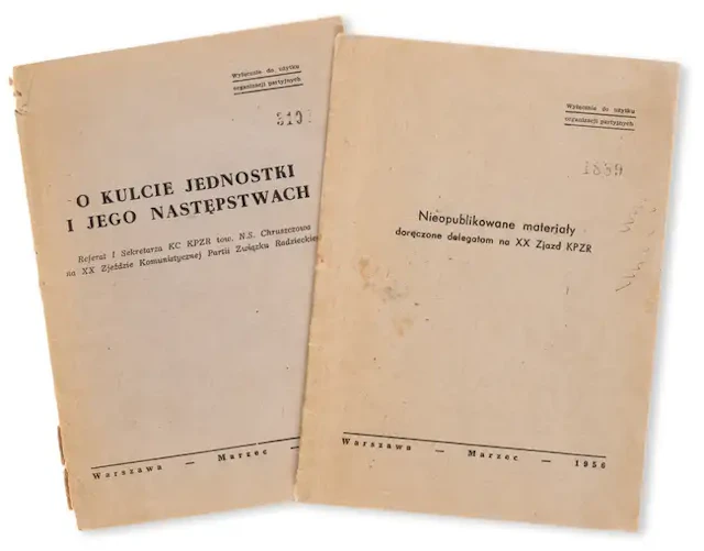 Secret speech denouncing Stalin.- Khrushchev (Nikita Sergeyevich)