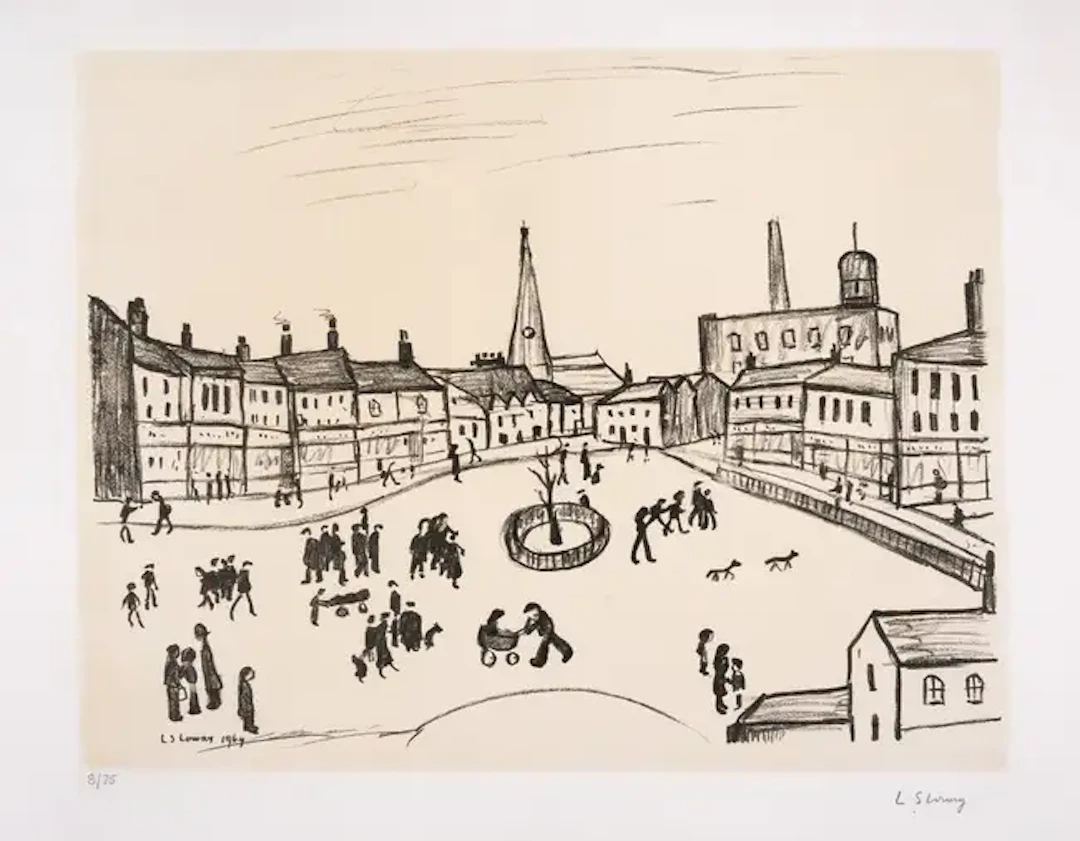 Laurence Stephen Lowry (1887-1976) Tree in a Square