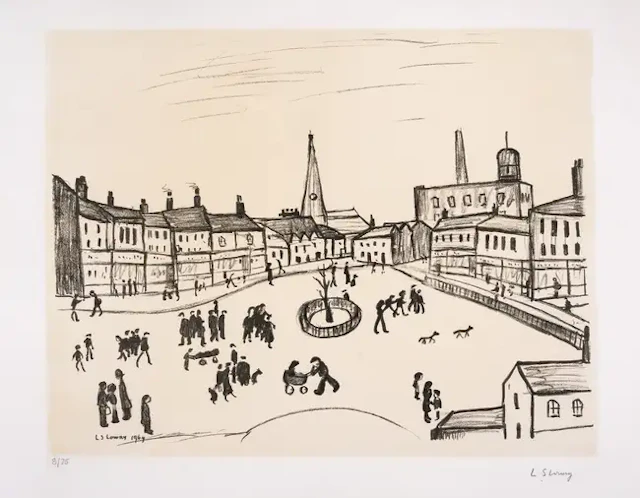 Laurence Stephen Lowry (1887-1976) Tree in a Square