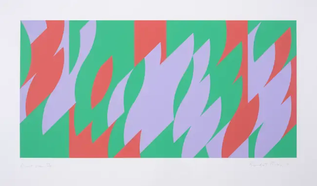 Bridget Riley (b.1931) About Lilac (Tommasini and Gubay 65)