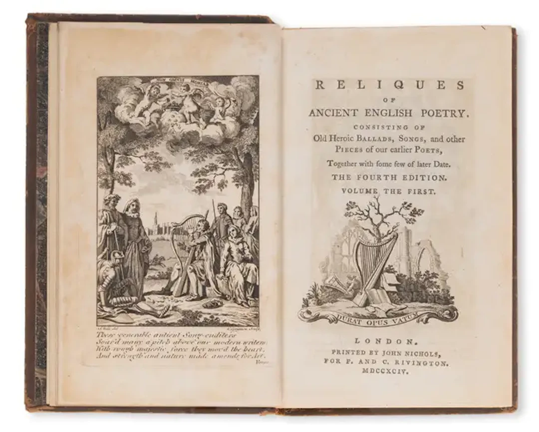 Poetry.- Percy (Thomas, editor.) Reliques of Ancient English Poetry