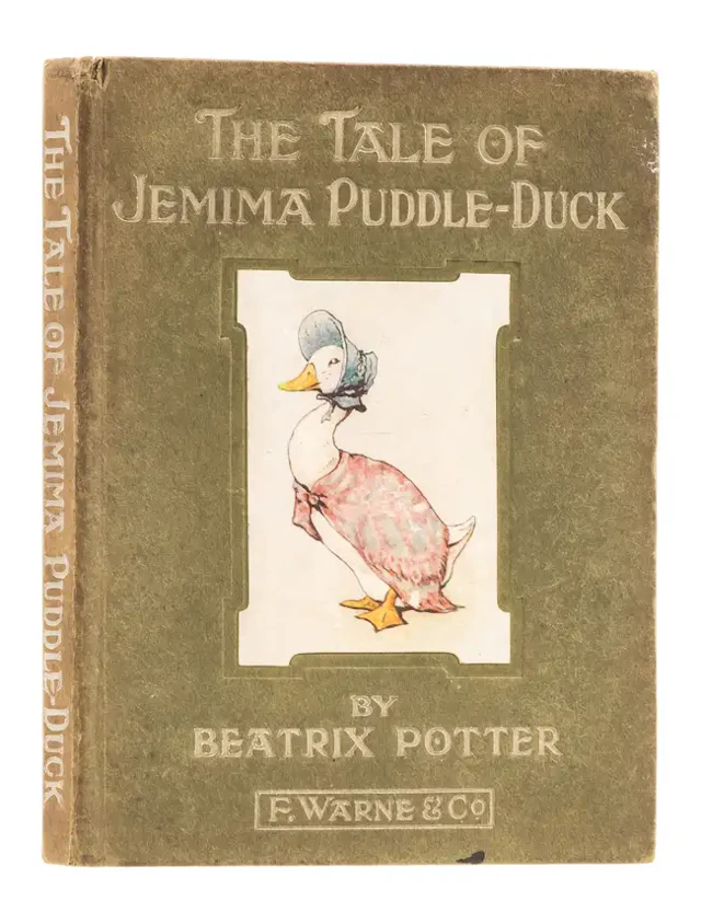 Potter (Beatrix) The Tale of Jemima Puddle-Duck, first edition, 1908.