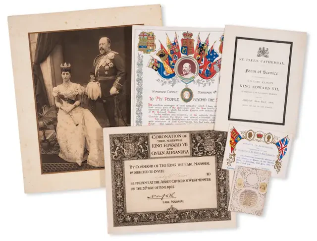 Royalty.- Edward VII & Queen Alexandra Memorabilia.- A small group