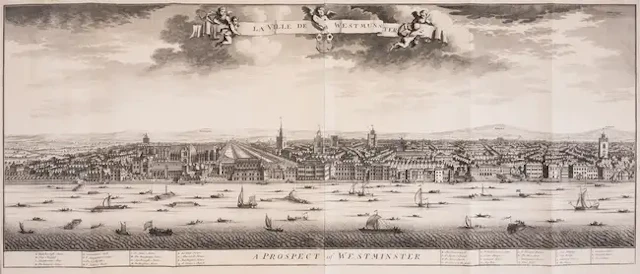 London.- Kip (Johannes) Two panoramas of London: A Prospect of Westminster;