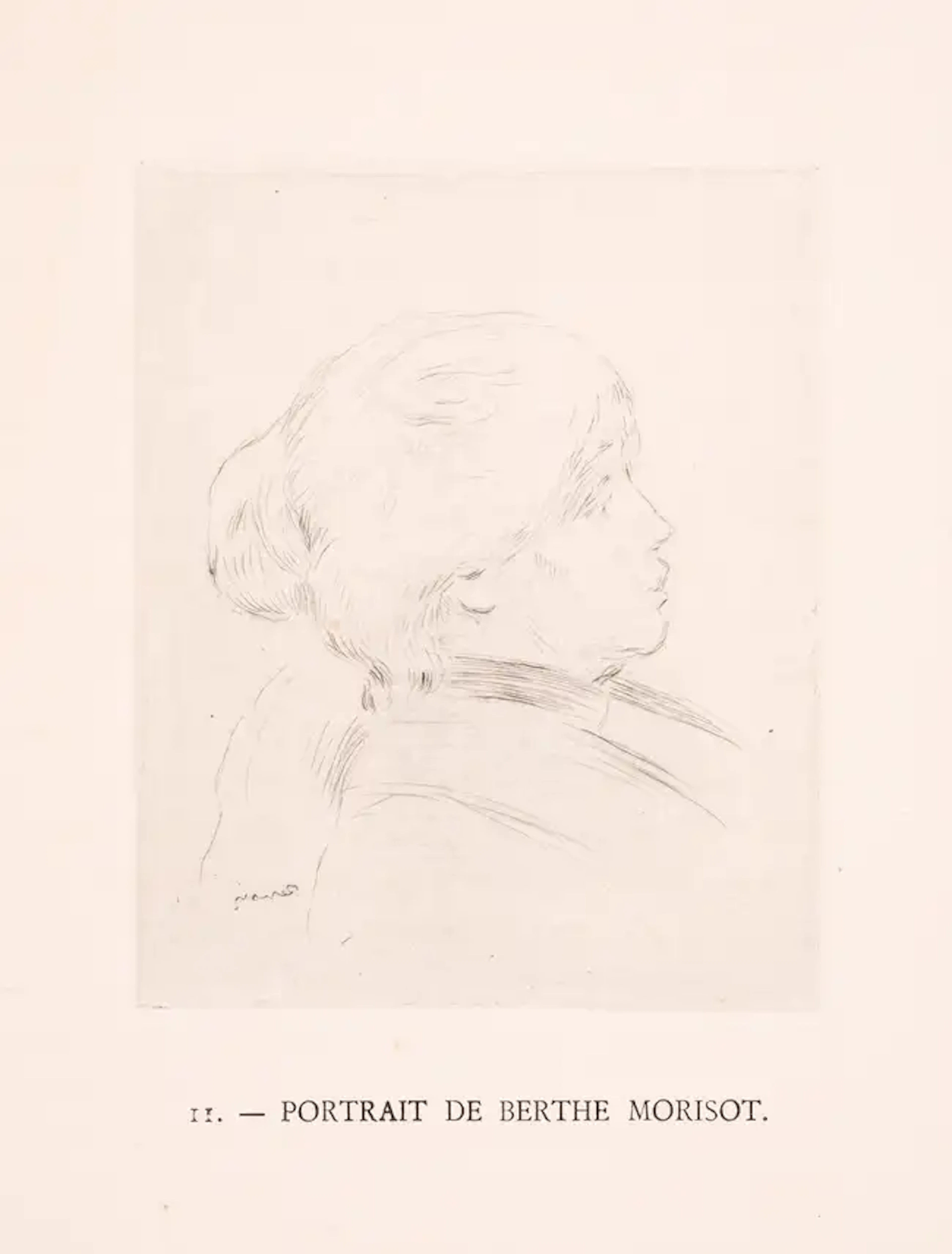 Pierre-Auguste Renoir (1841-1919) Berthe Morisot (Delteil; Stella 4)