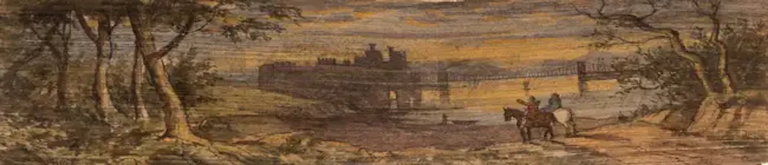 Fore-Edge painting.- Sherlock (Tho [Thomas]) Several Discourses Preached