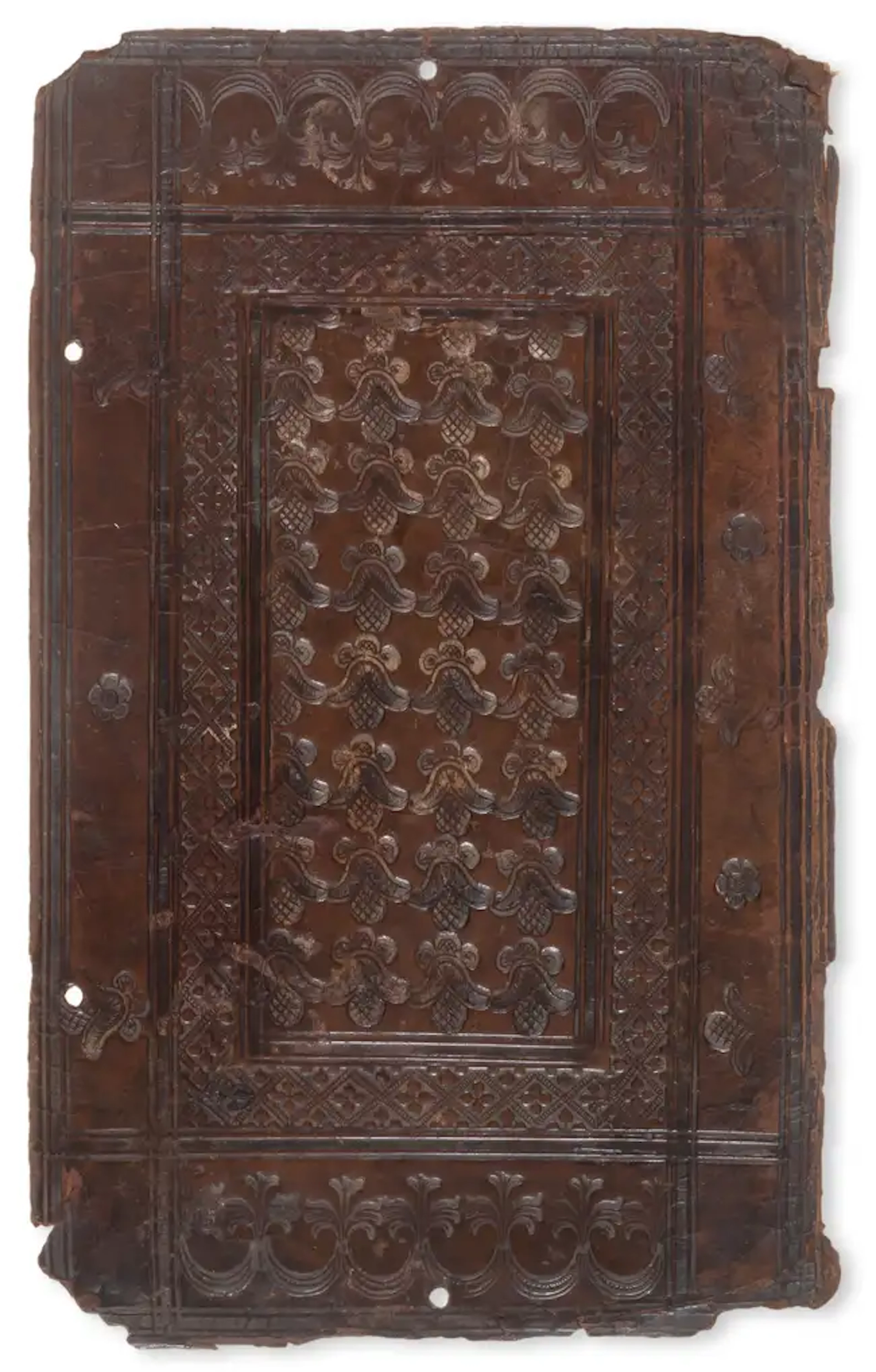 Bindings.- Late sixteenth-century German blind-stamped calf over bevelled