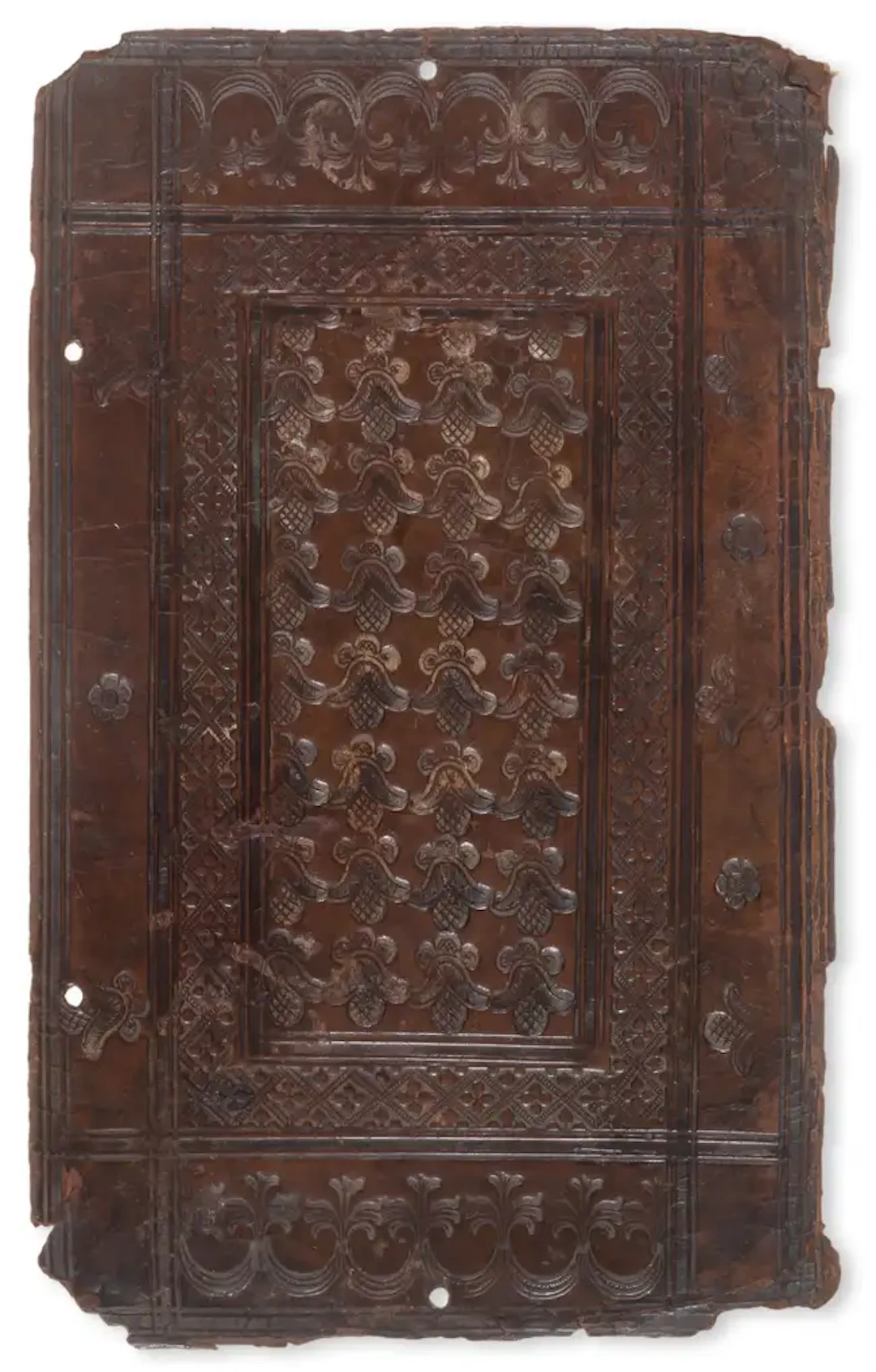 Bindings.- Late sixteenth-century German blind-stamped calf over bevelled