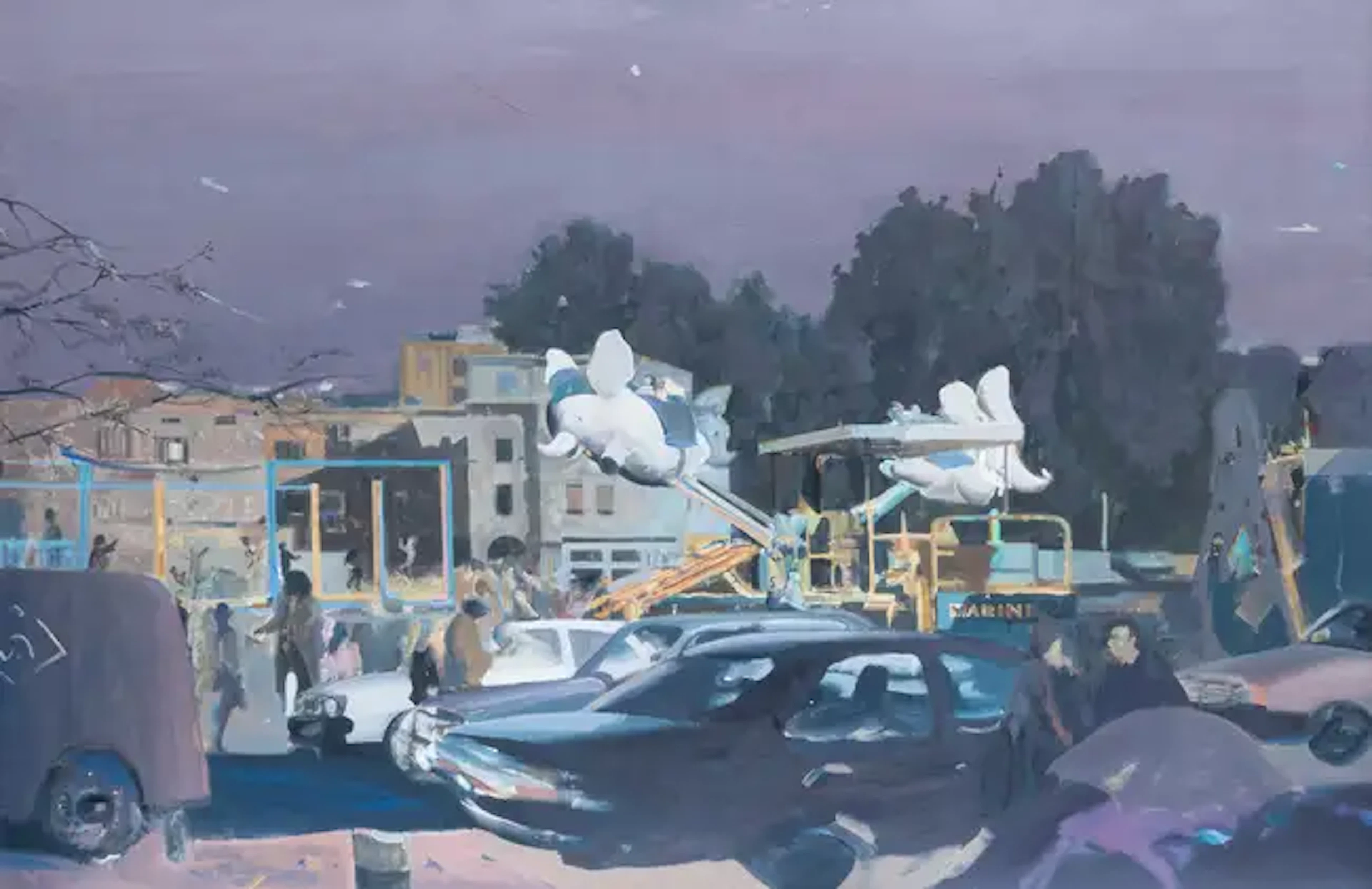 Edi Hila (1944-2020) La Danza degli Elefanti (Dancing Elephants)