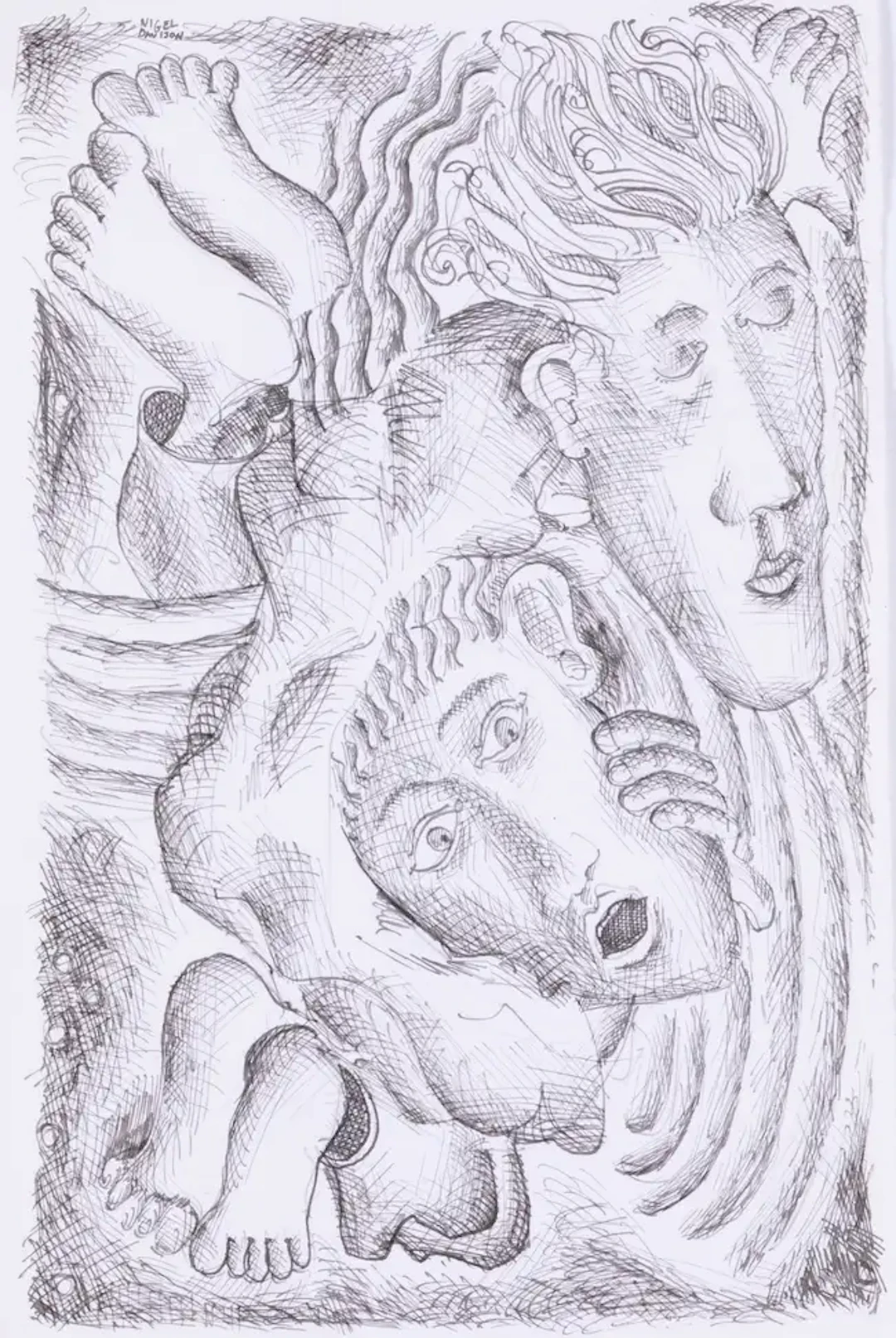 Circle Press.- Davison (Nigel) Pagina Tertia de Deluvio Noe, one of